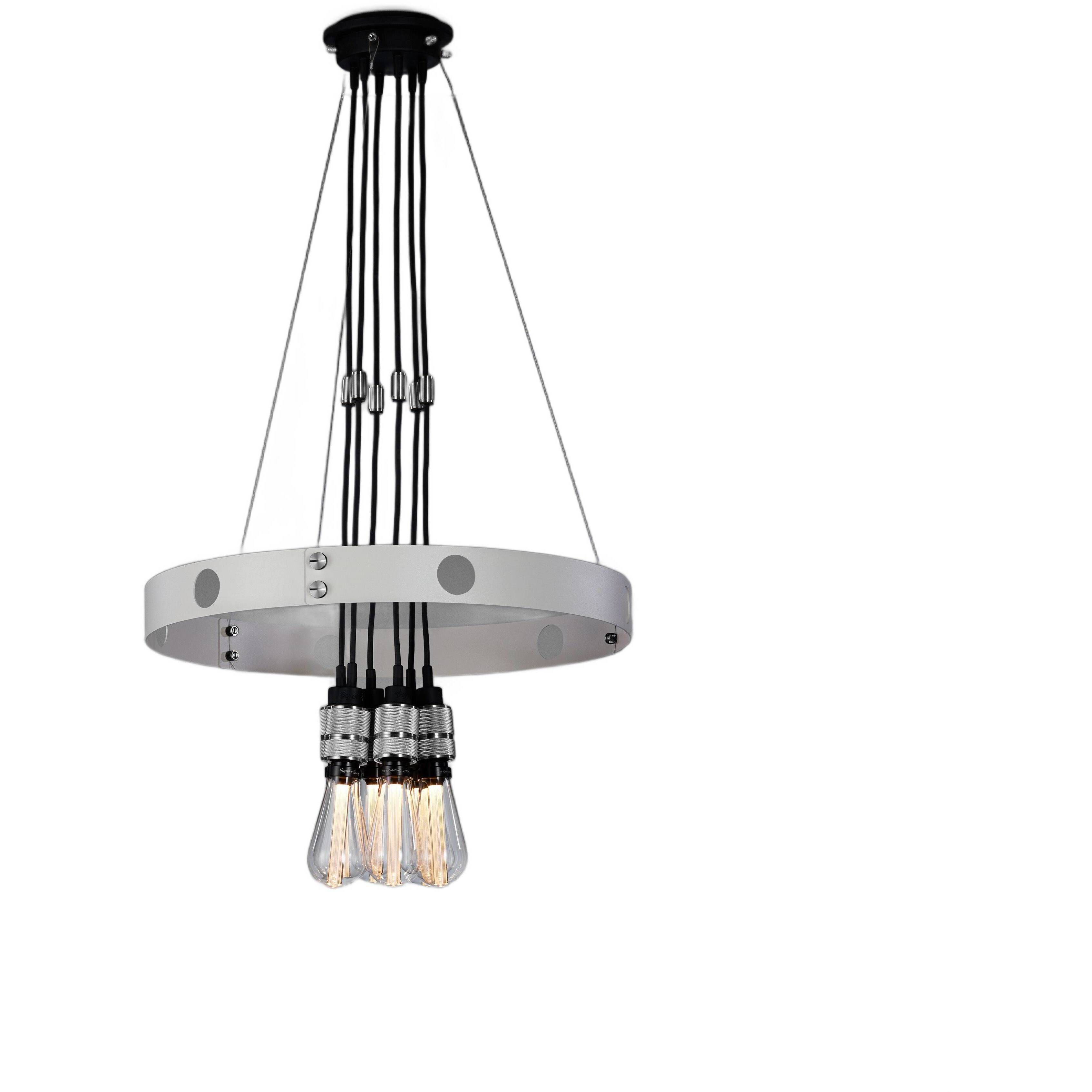 Hero LED 31.5 inch Stone / Steel Chandelier Ceiling Light