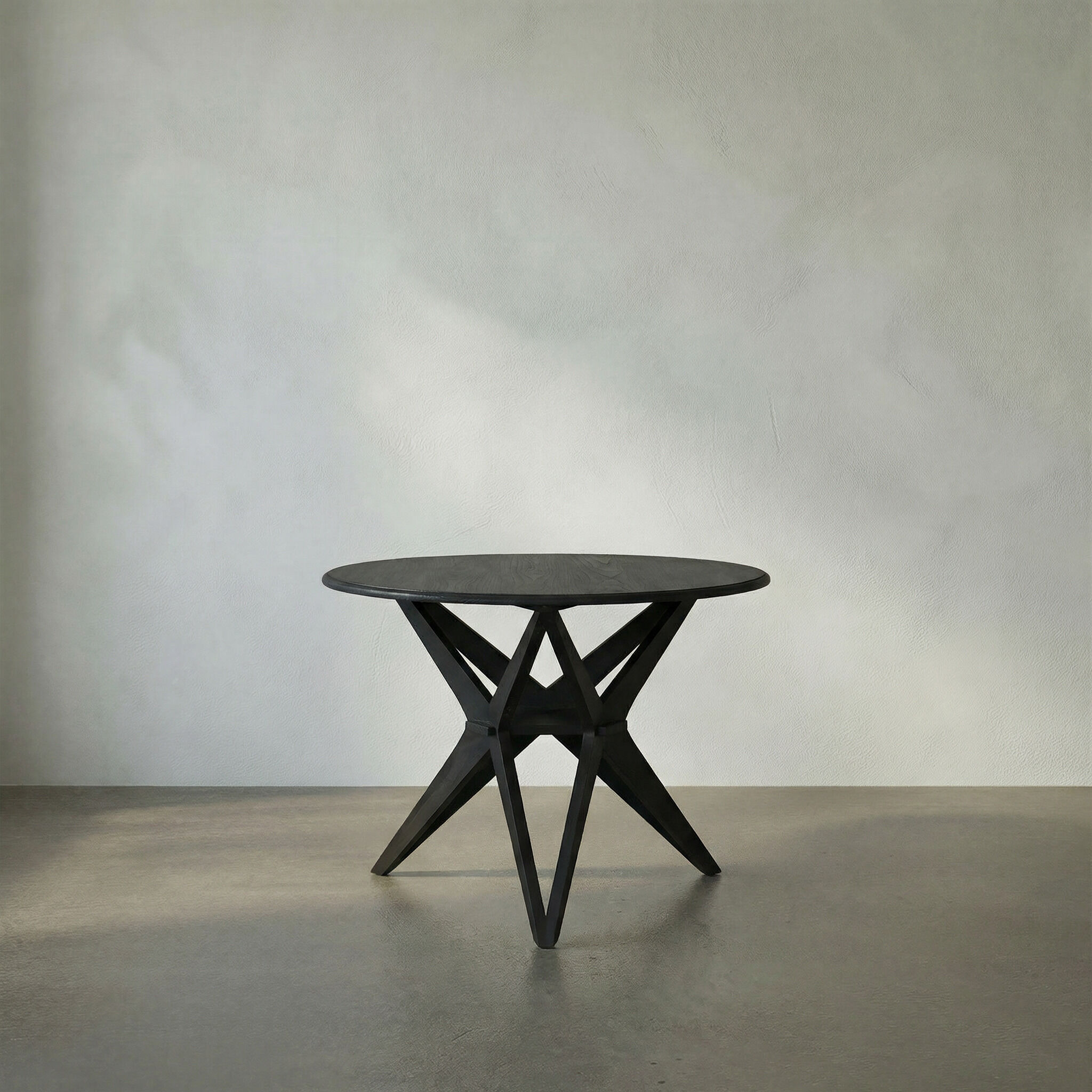 Victor 39 X 39 inch Charcoal Black Dining Table