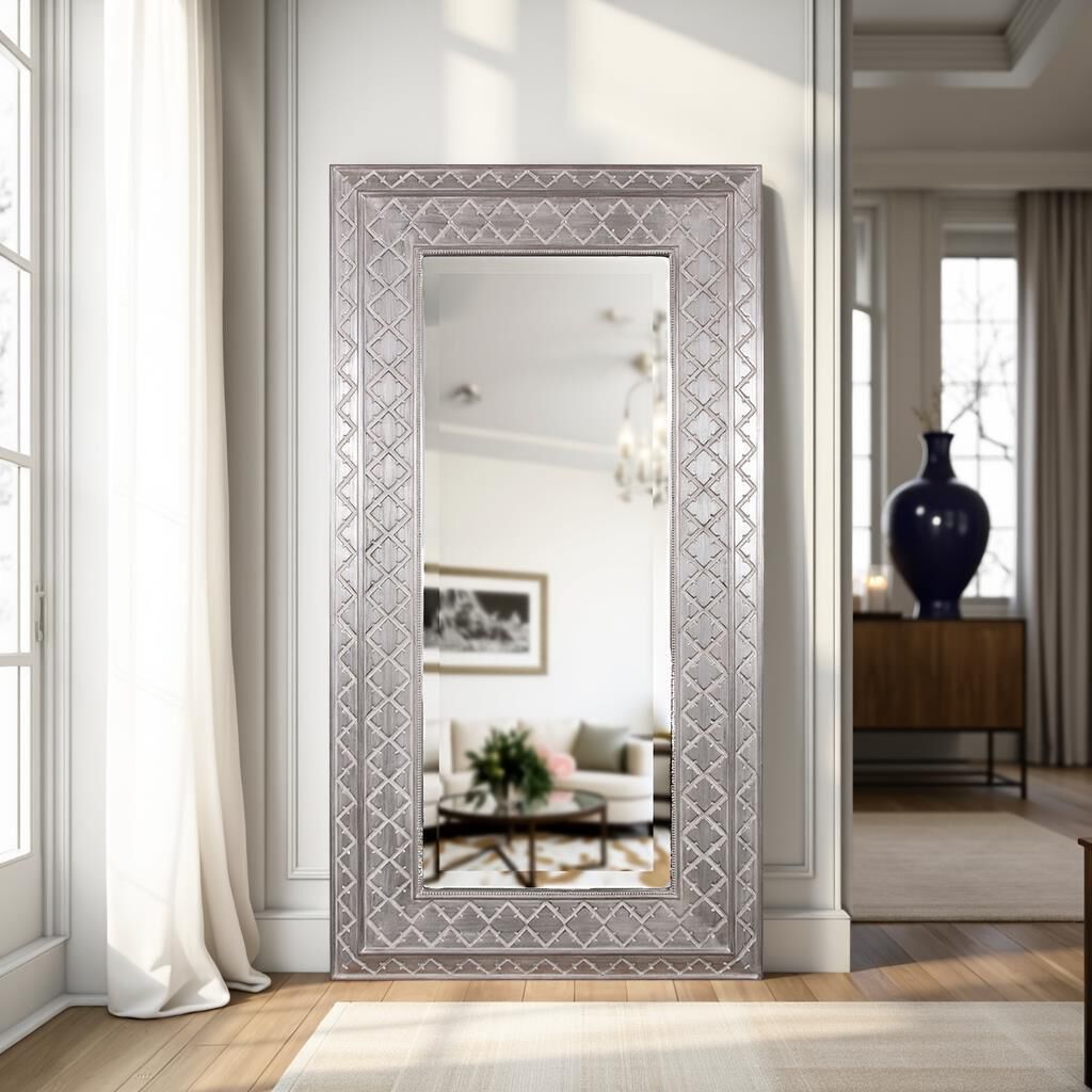 Bianca 83 X 44 inch Silver Mirror