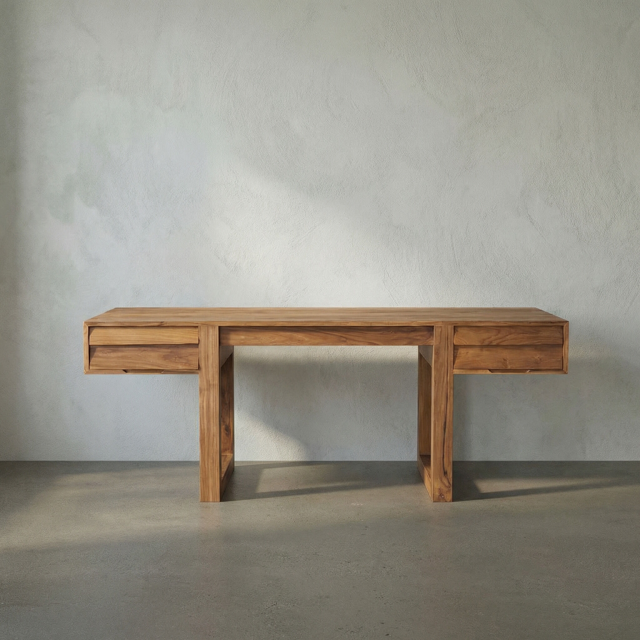 Newton 72 X 30 inch Clear Coat Flat Desk