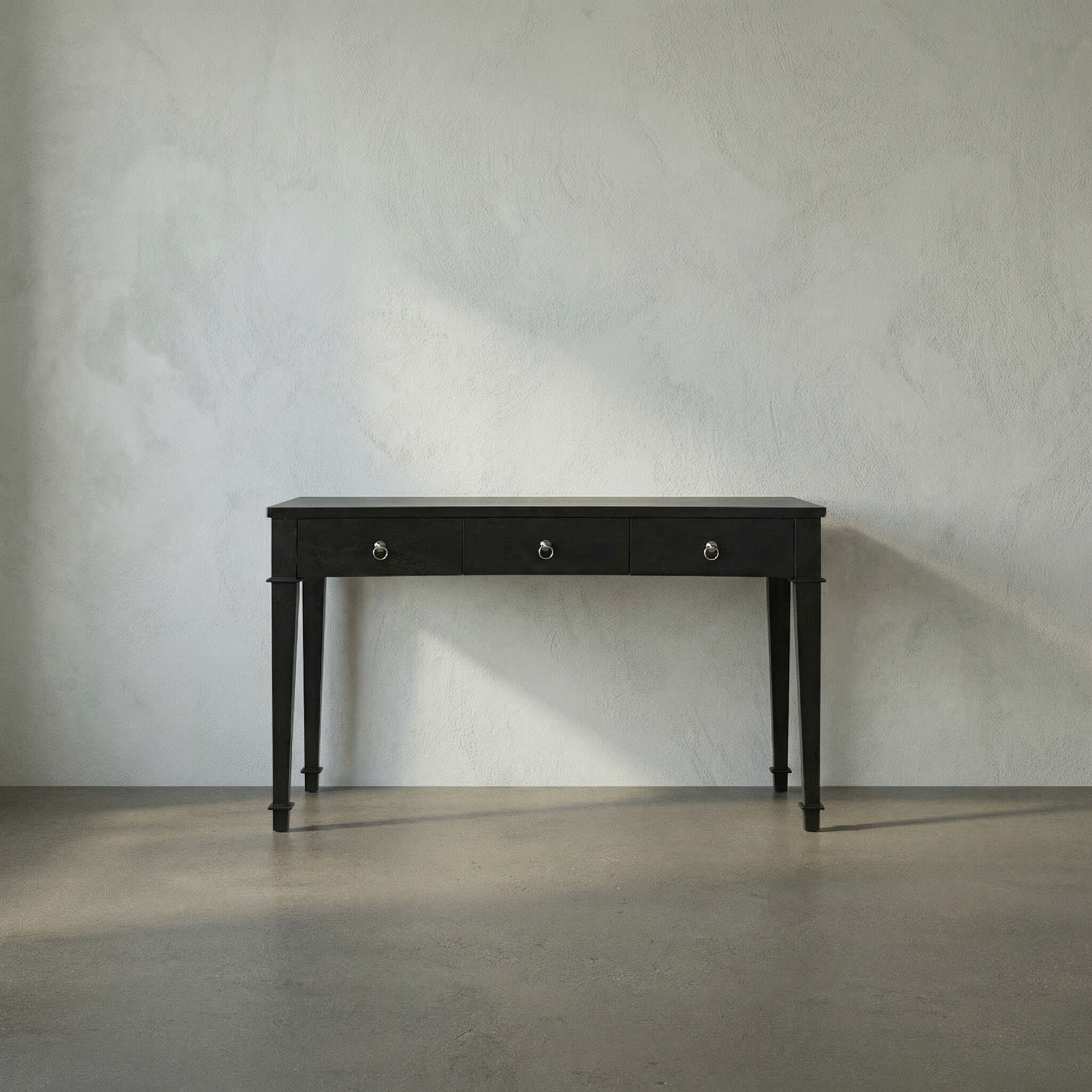 Curba 48 X 26 inch Hand Rubbed Black Desk