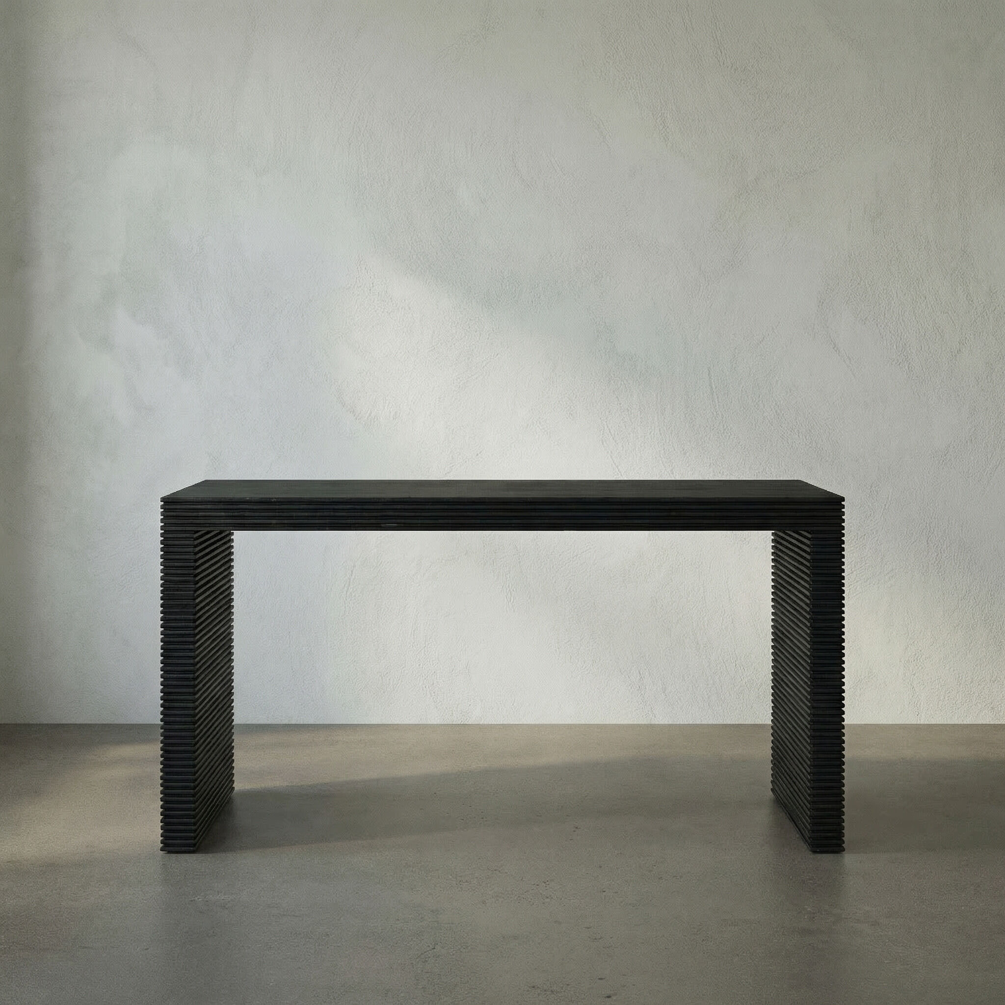 Manhattan 60 X 27 inch Hand Rubbed Black Desk