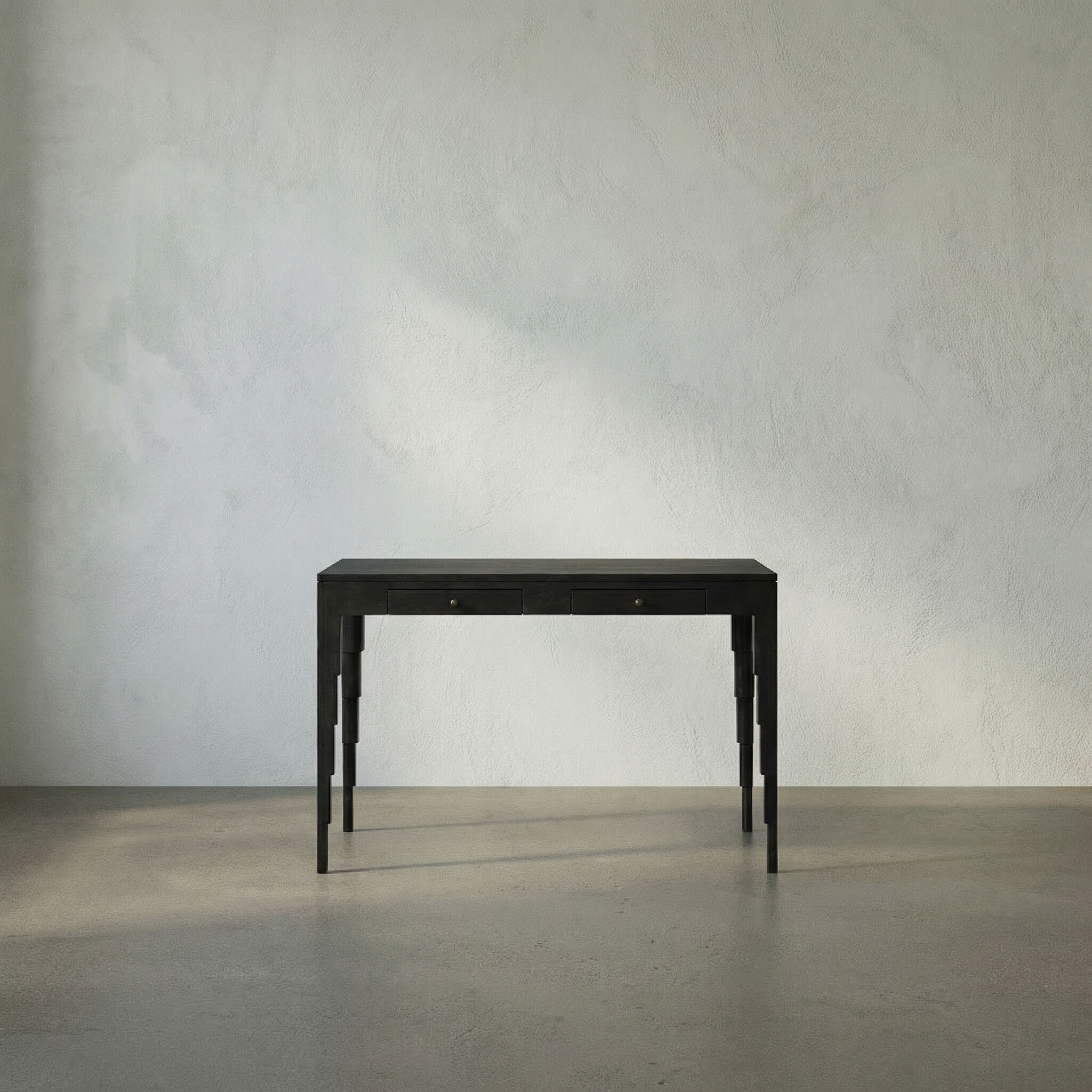 Othello 48 X 25 inch Hand Rubbed Black Desk