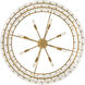 Simone LED 34.25 inch Burnished Gold Chandelier Ceiling Light, Drum