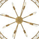 Simone LED 34.25 inch Burnished Gold Chandelier Ceiling Light, Drum