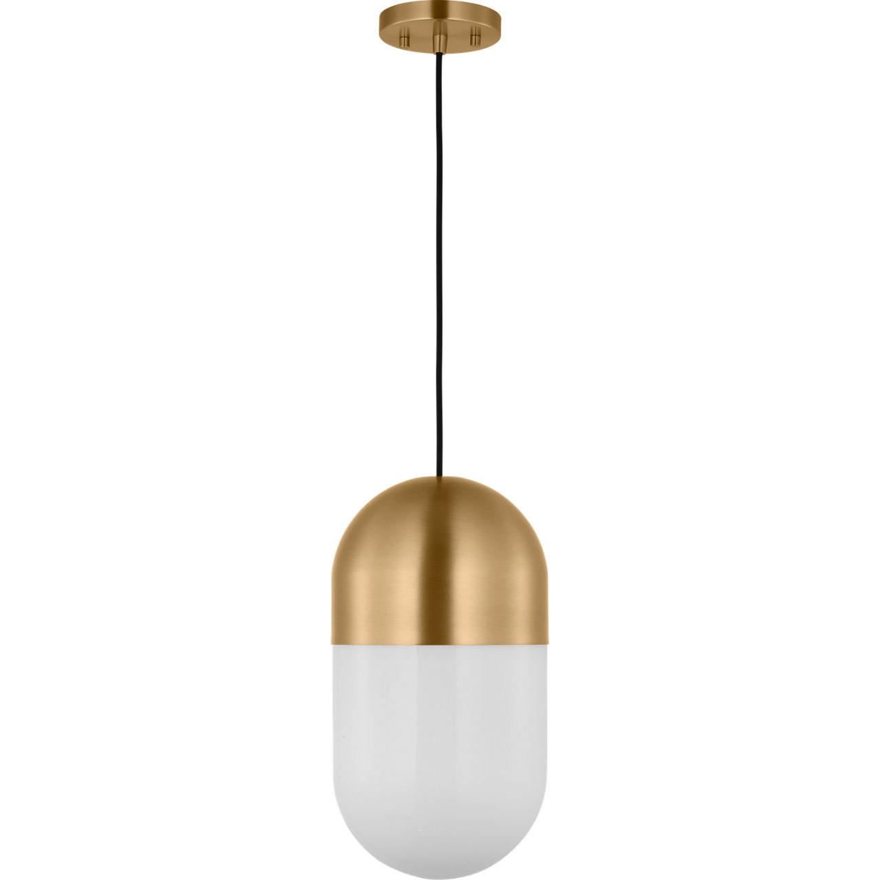 Drew & Jonathan Scott Foster 1 Light 8 inch Satin Brass Pendant Ceiling Light