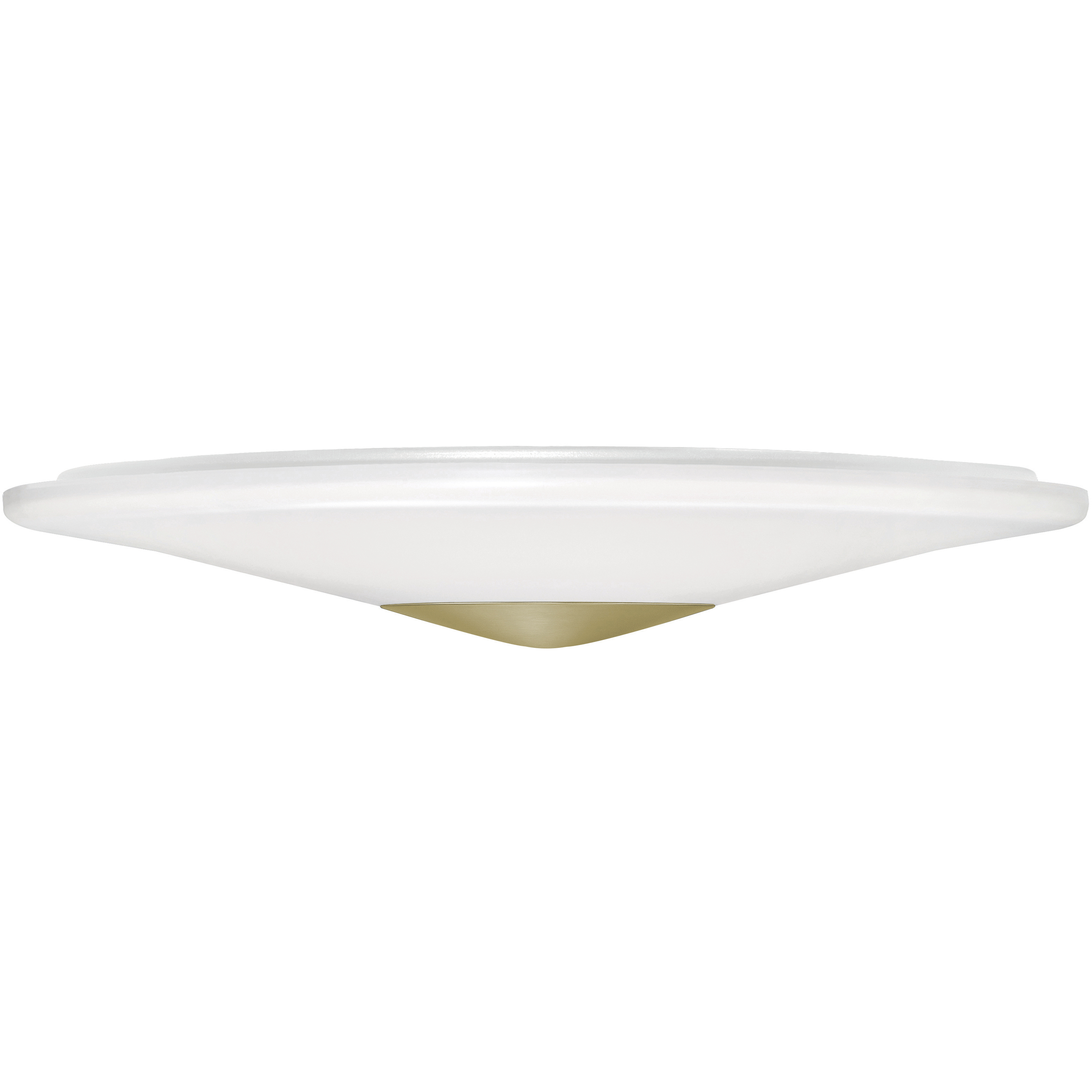 Alpine LED 21 inch Light Antique Brass Flush Mount Ceiling Light