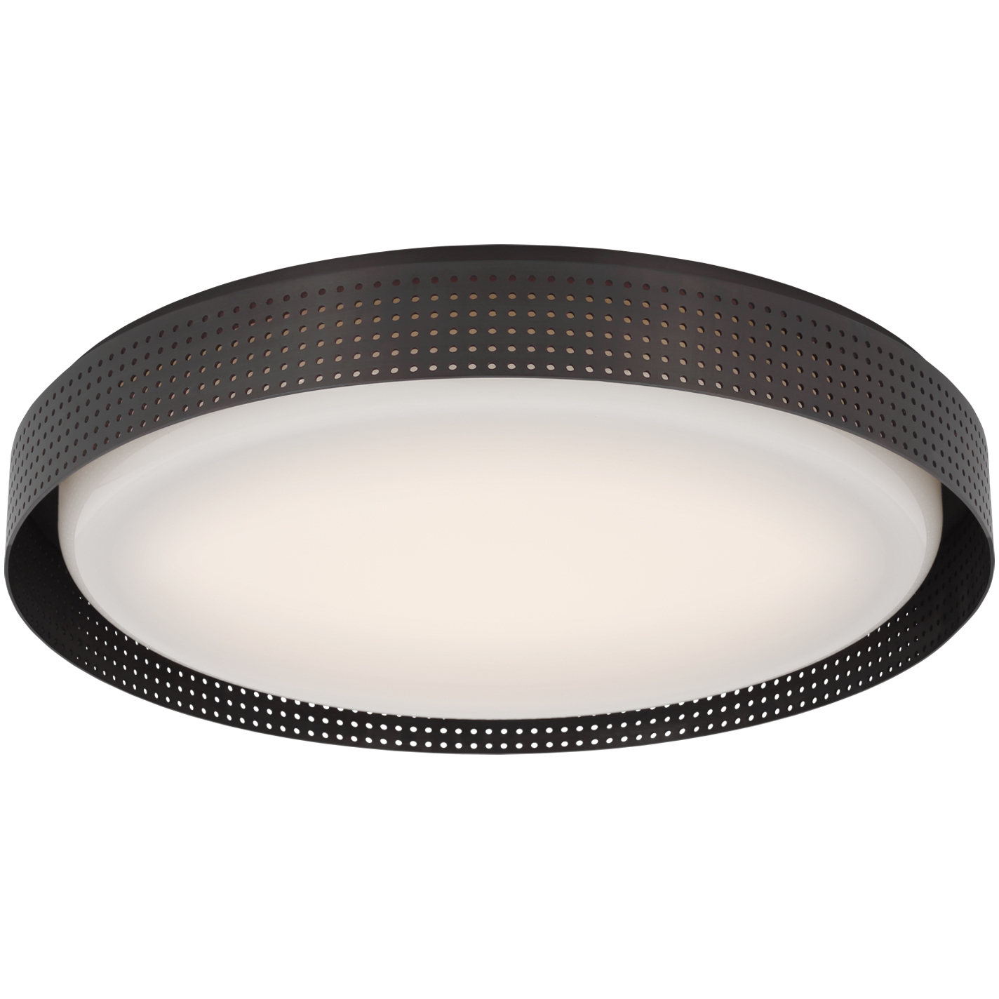 Kelly Wearstler Precision LED 18 inch Bronze Round Flush Mount Ceiling Light
