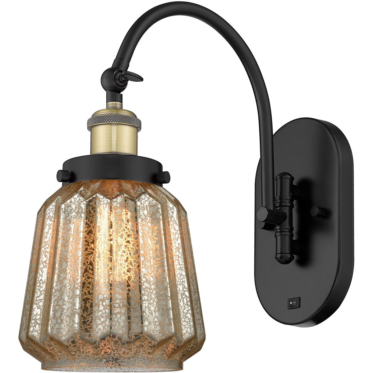 Franklin Restoration Chatham 1 Light 7 inch Black Antique Brass Sconce Wall Light