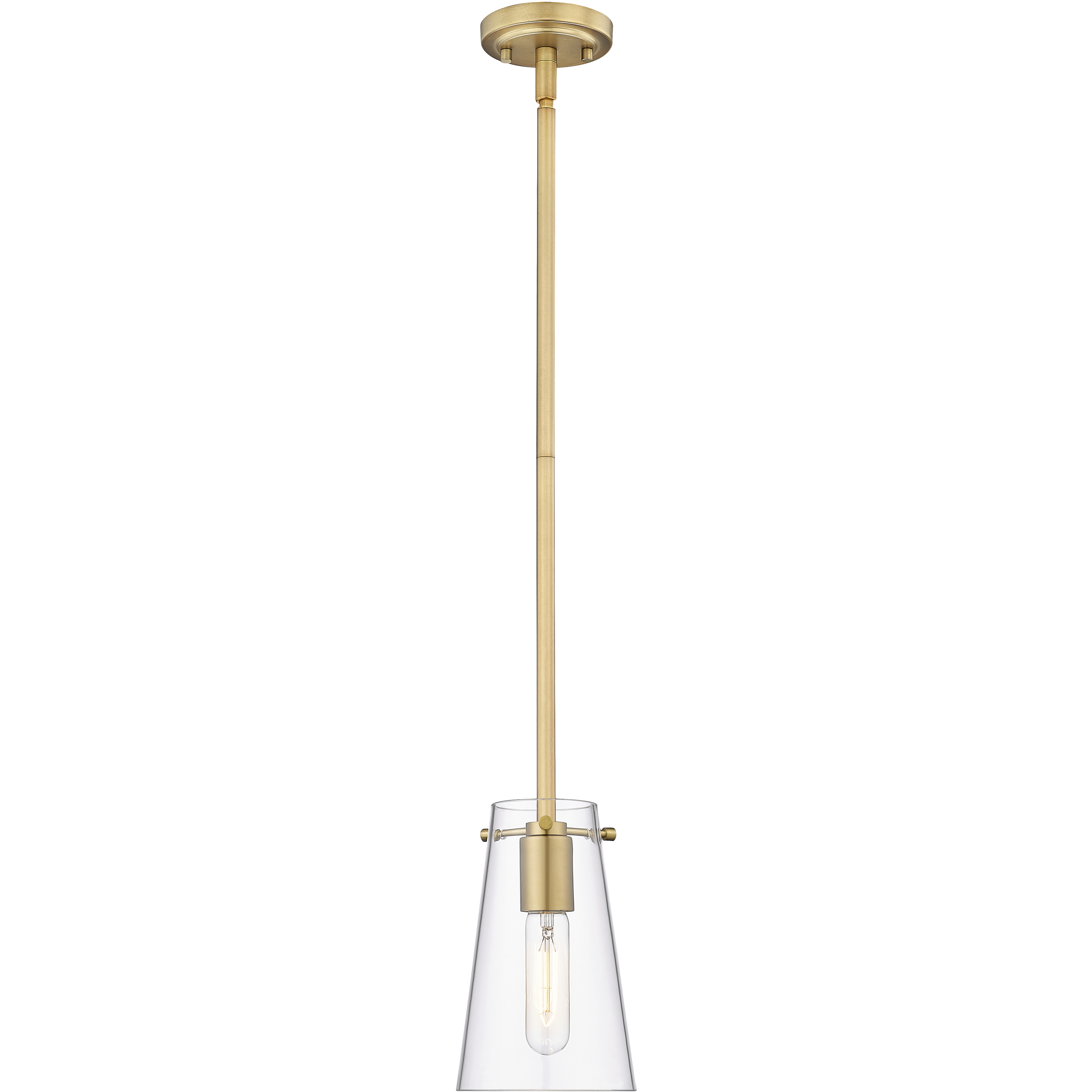 Kira 1 Light 5 inch Modern Gold Pendant Ceiling Light
