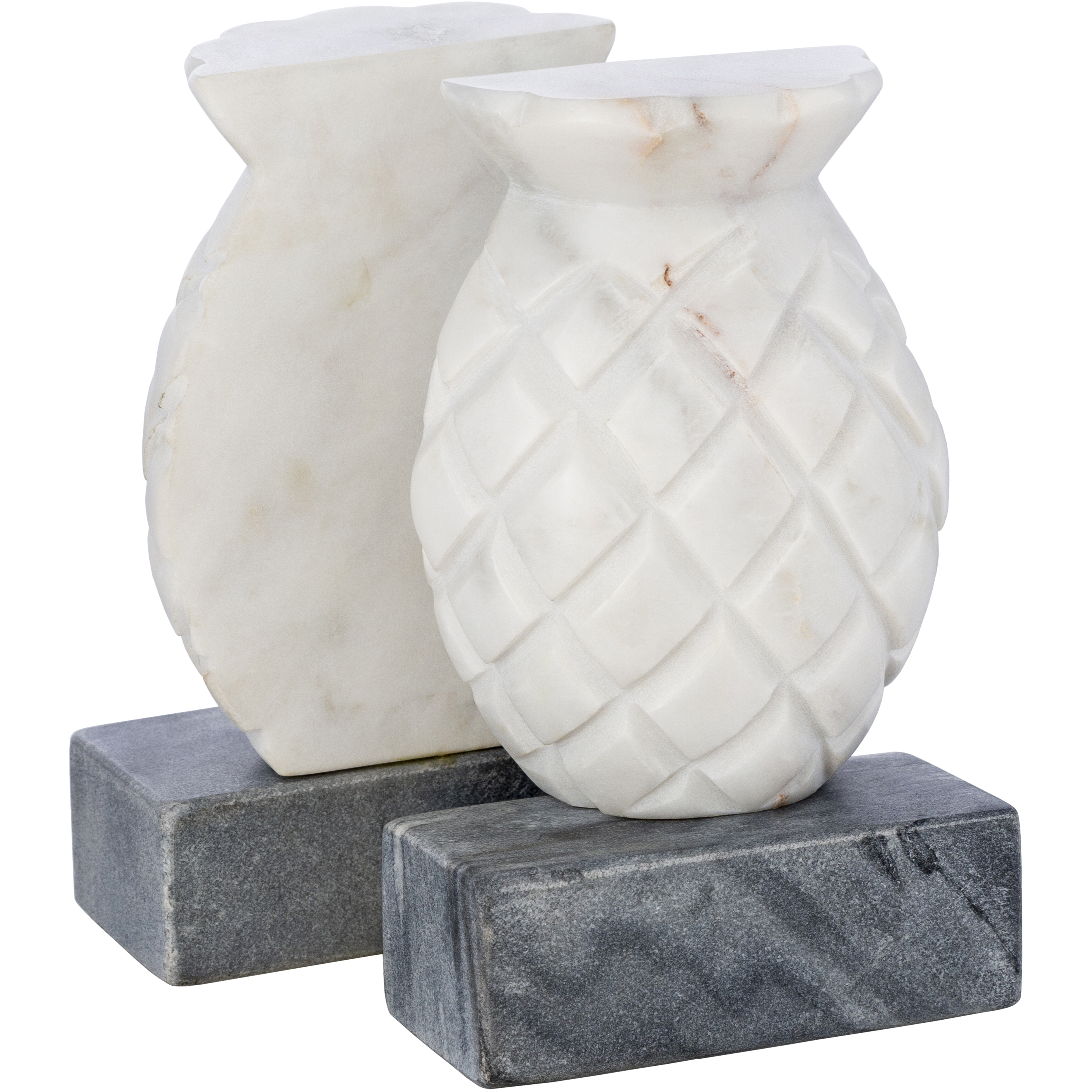 Skara Light Grey Book End