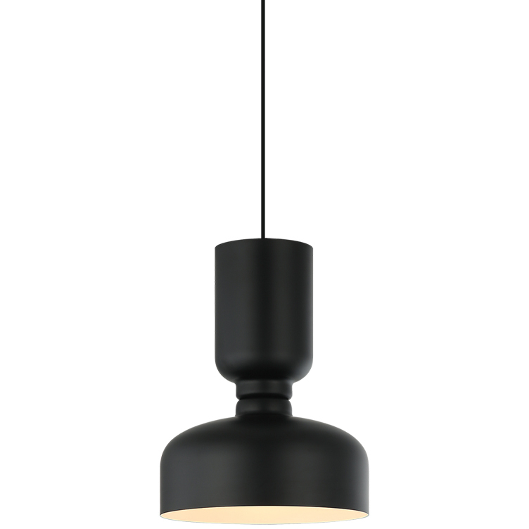 Pedestal 1 Light 11 inch Black Pendant Ceiling Light