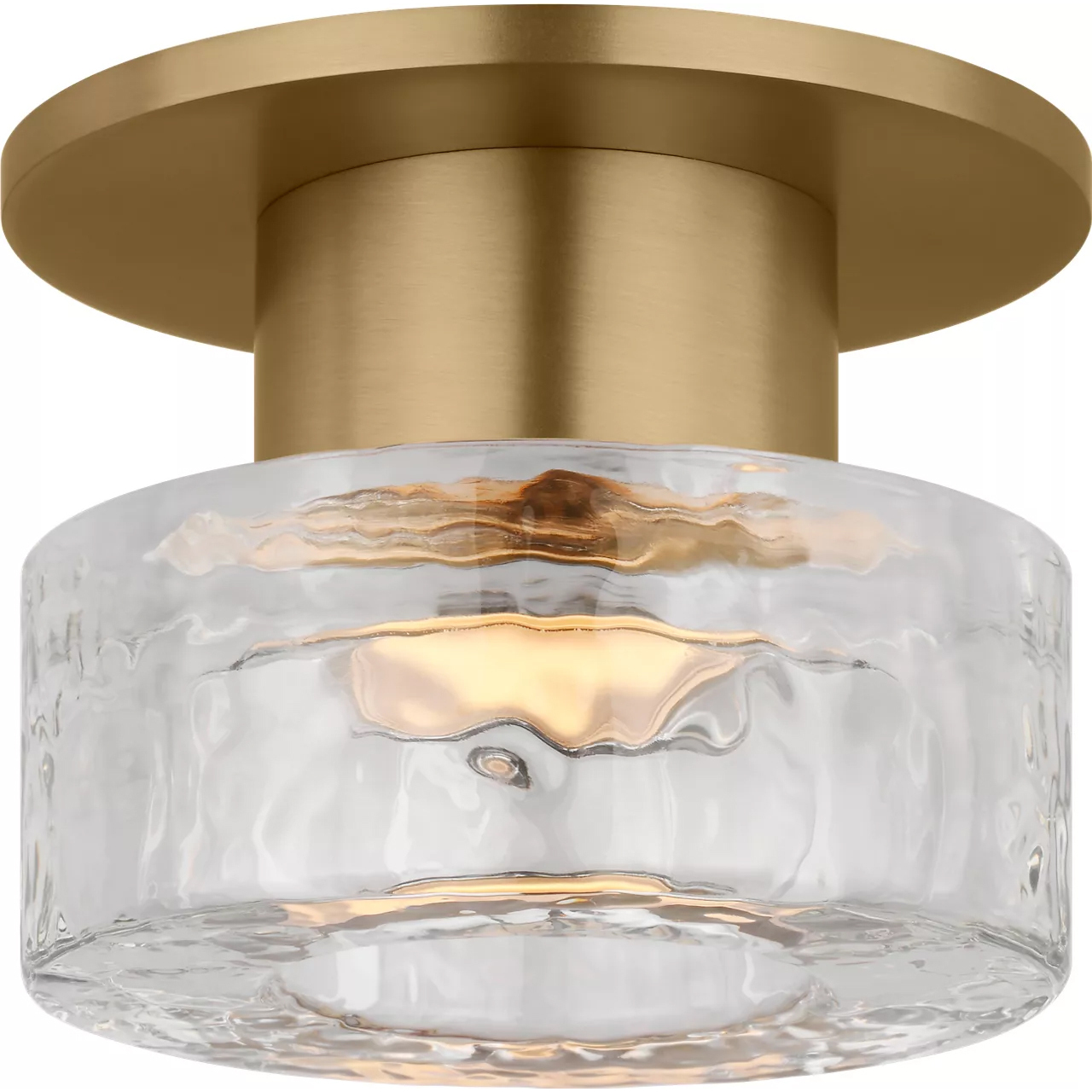 C&M by Chapman & Myers Holsted 1 Light 5 inch Estate Brass Flush Mount Ceiling Light