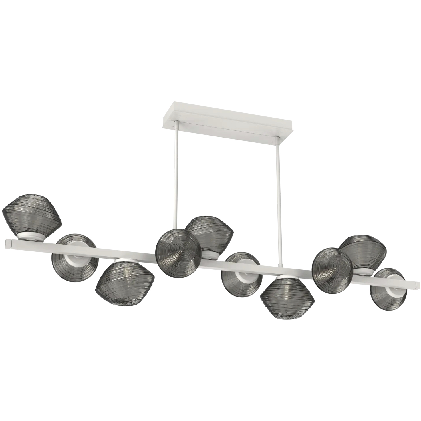Mesa LED 58 inch Salt White Chandelier Ceiling Light, Twisted Branch