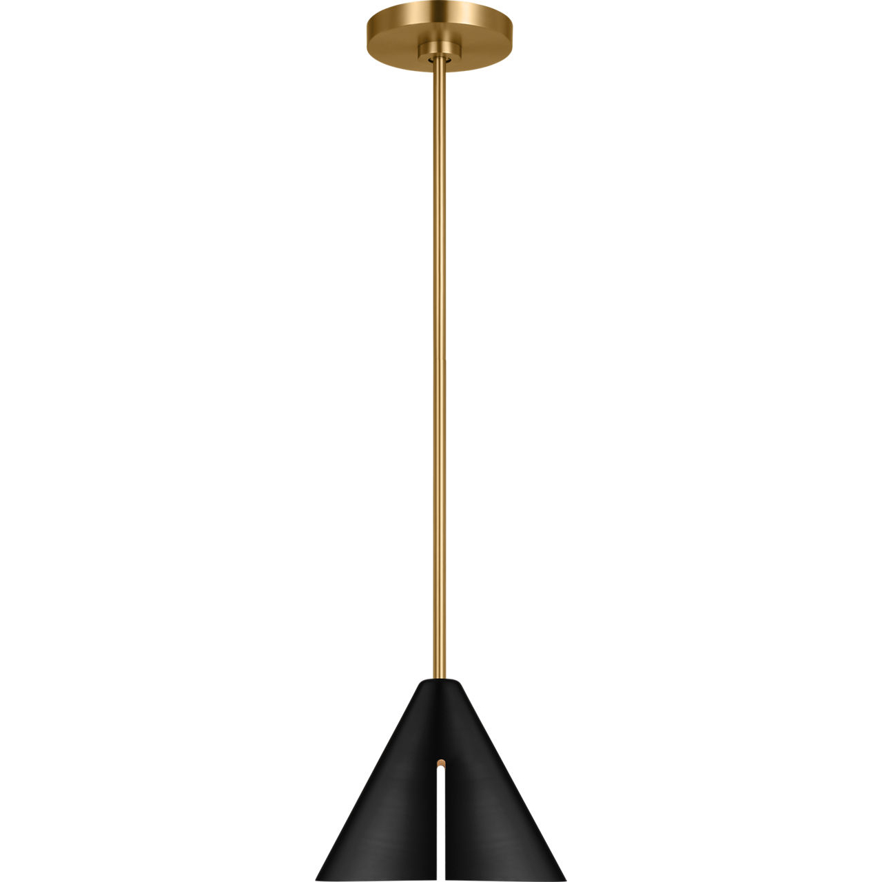 Kelly by Kelly Wearstler Cambre 1 Light 6 inch Midnight Black and Burnished Brass Pendant Ceiling Light in Midnight Black / Burnished Brass