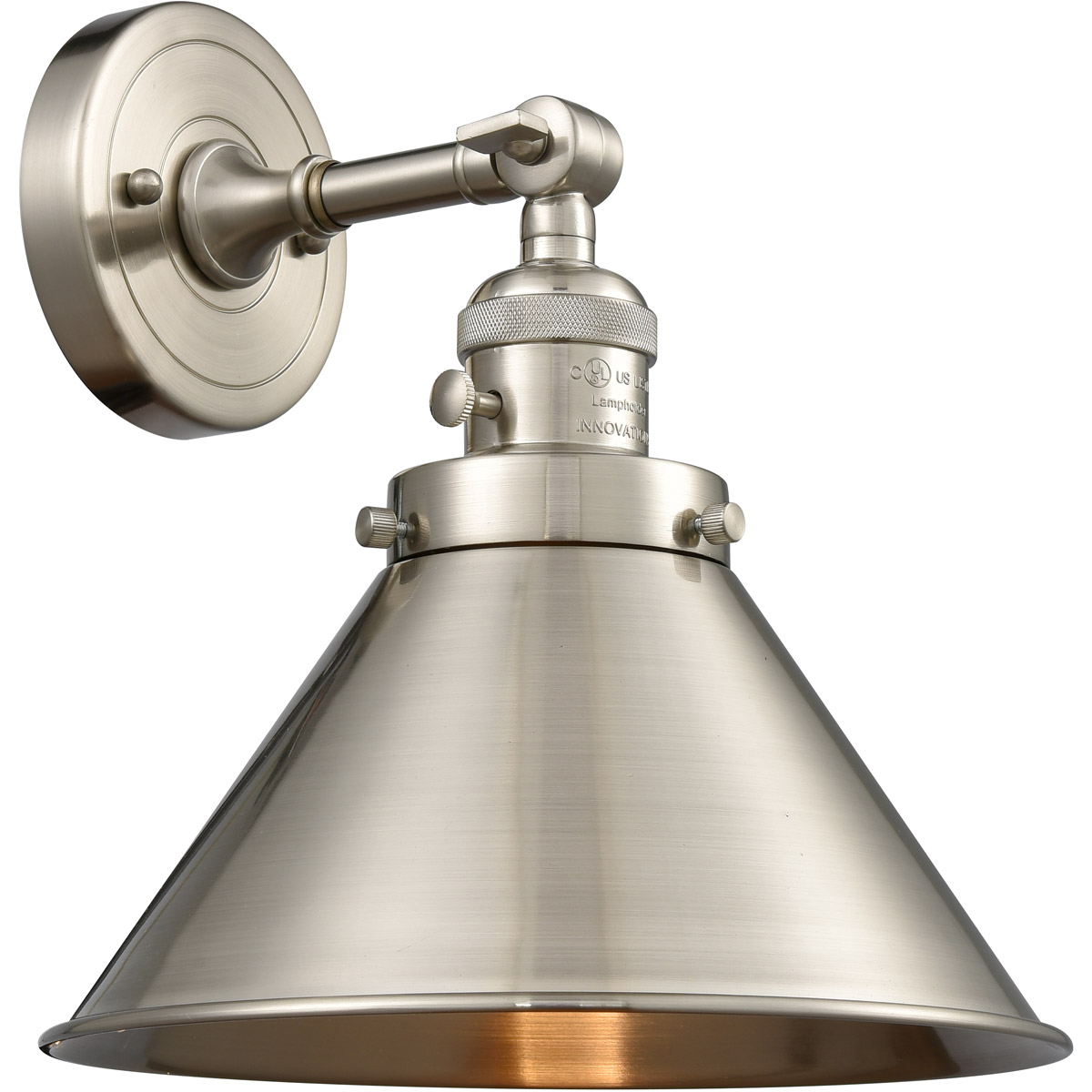 Franklin Restoration Briarcliff LED 10 inch Brushed Satin Nickel Sconce Wall Light, Franklin Restoration