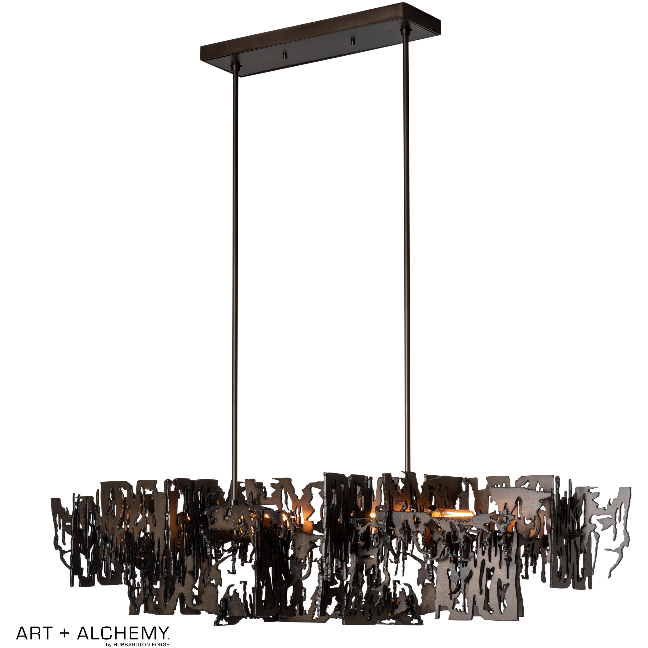 Art + Alchemy Brutus 4 Light 43.2 inch Black Pendant Ceiling Light - Open Box