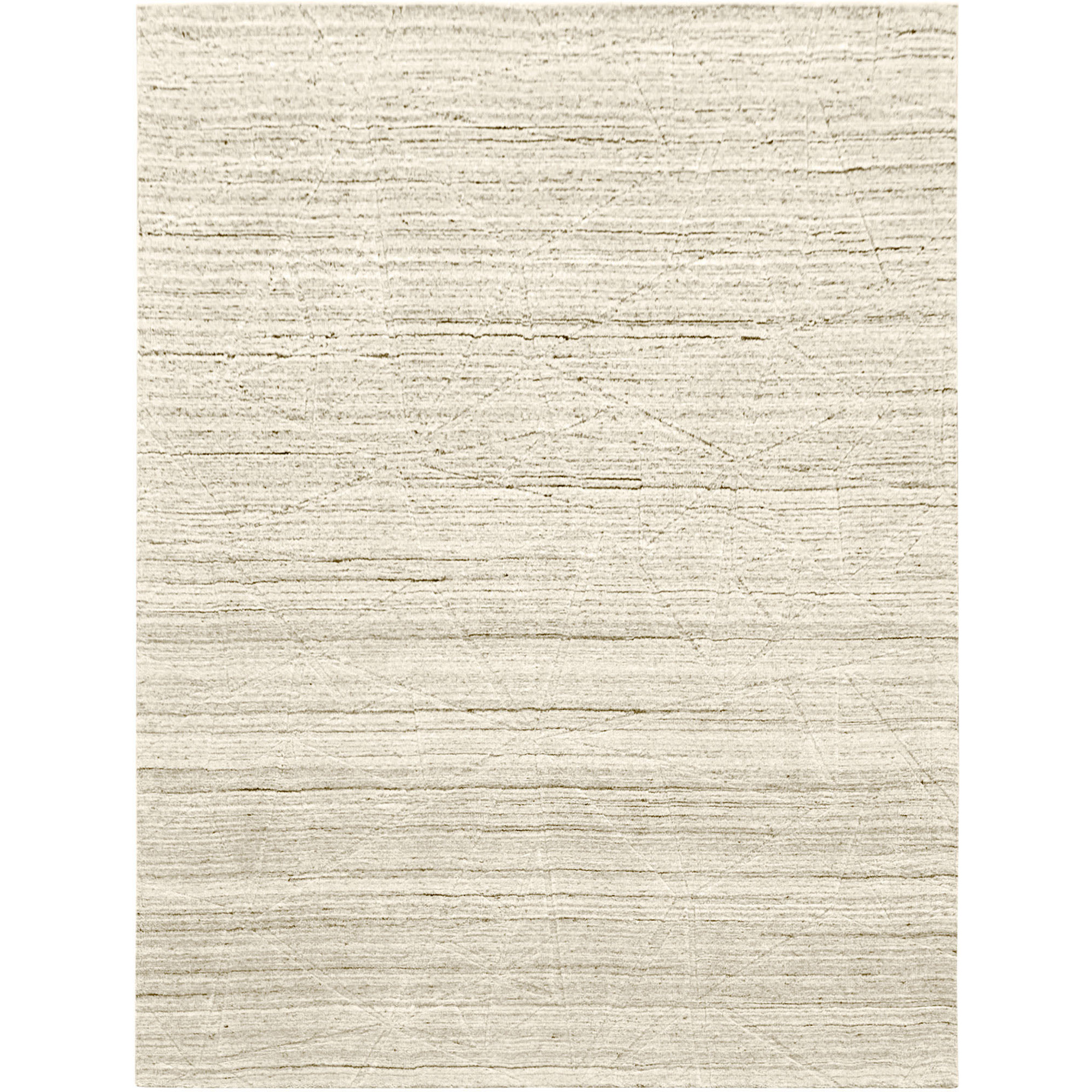 Kirti 90 X 63 inch Light Grey Rug in 5 x 7