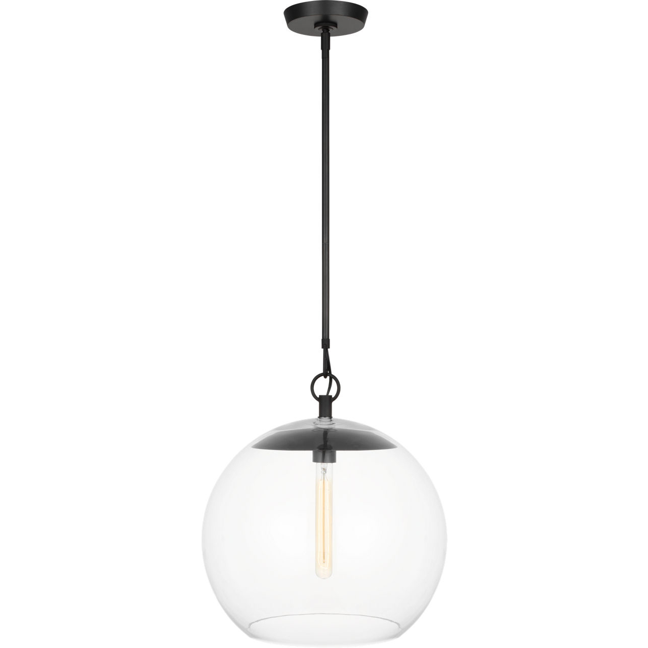 C&M by Chapman & Myers Atlantic 1 Light 16 inch Aged Iron Pendant Ceiling Light