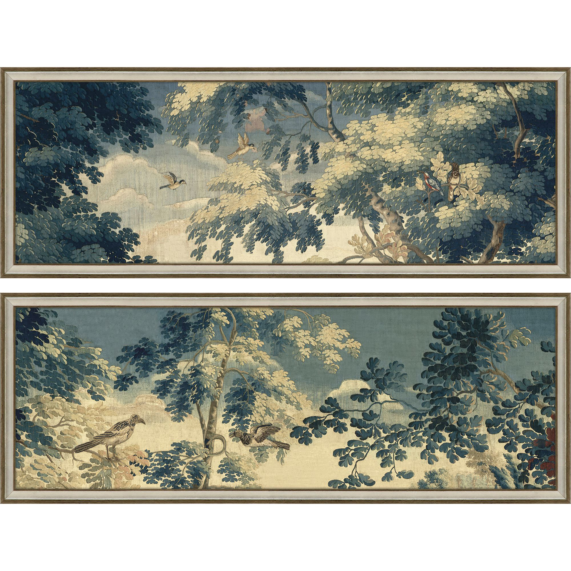 Scenic Scenes I Blue and Beige and Brown and Multi Framed Art