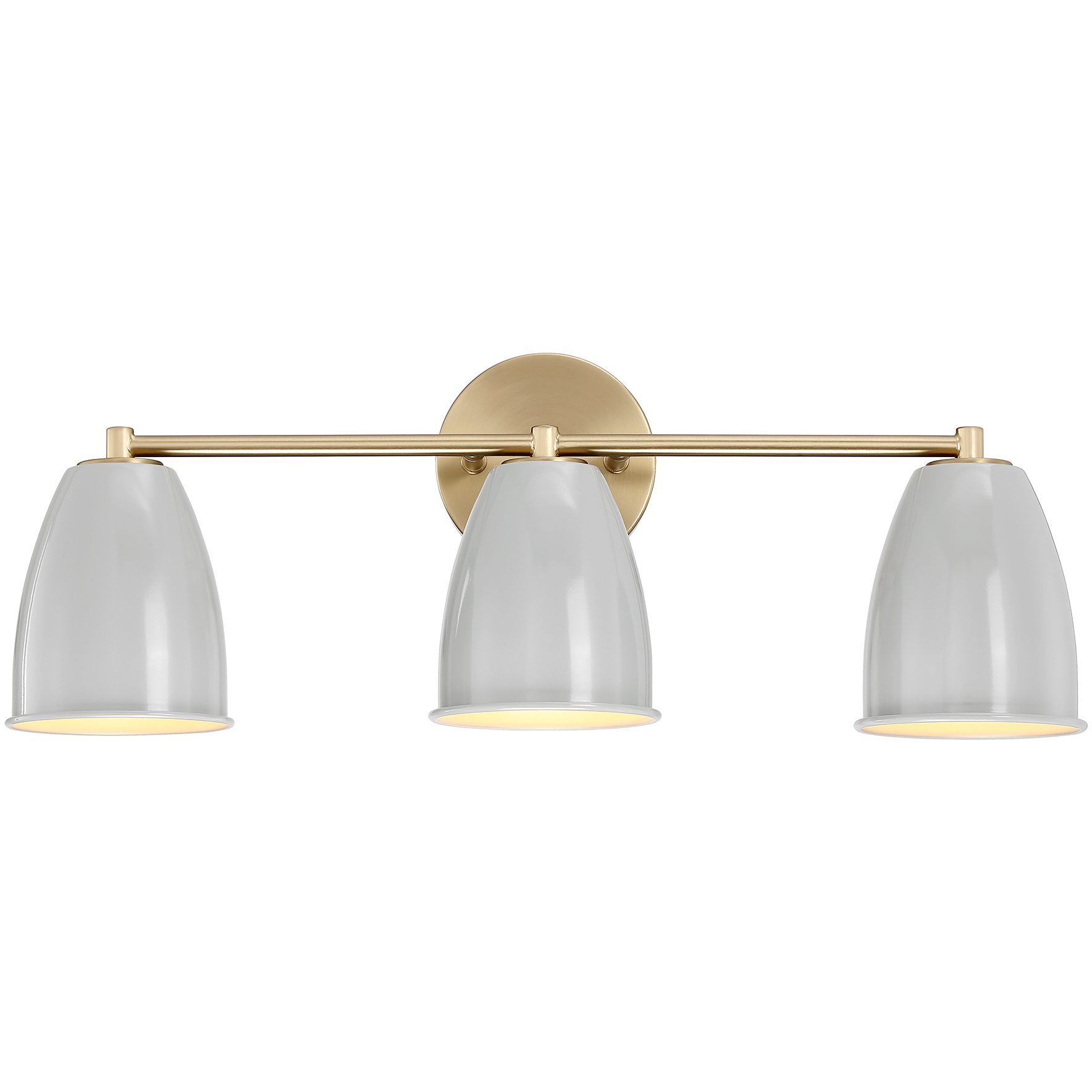 Biba 3 Light 24 inch Brushed Gold Vanity Light Wall Light