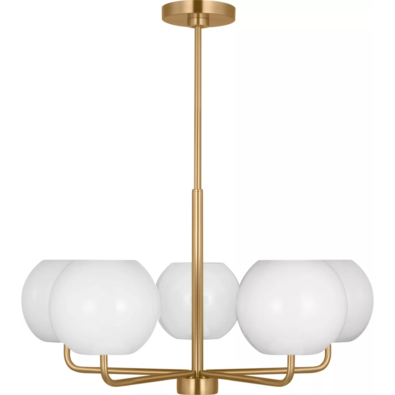 Rory 5 Light 26.88 inch Satin Brass Chandelier Ceiling Light