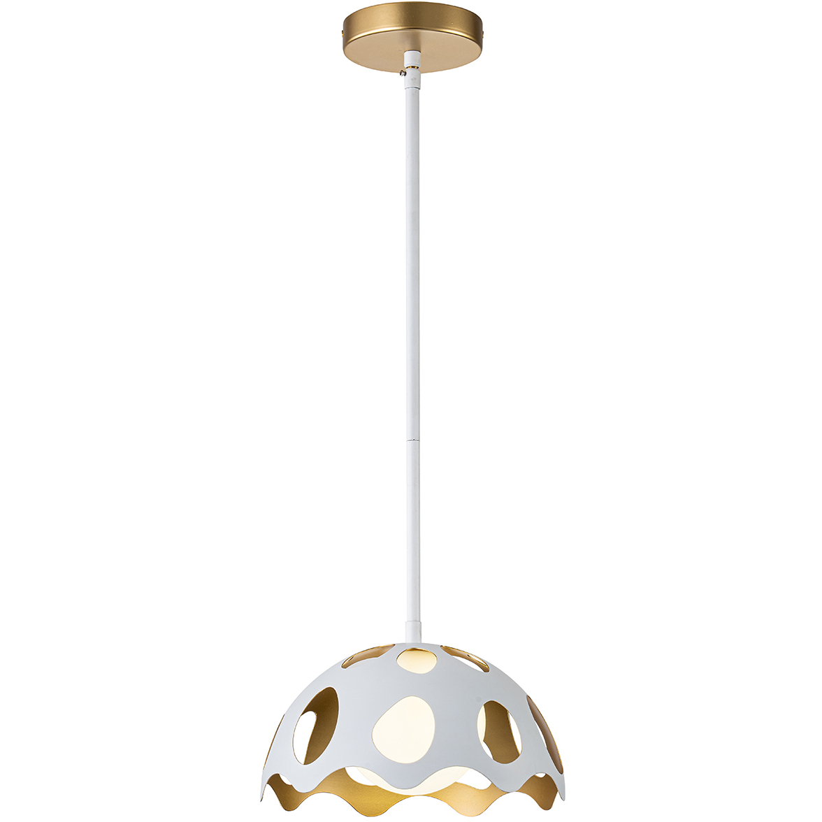 Pebbles 1 Light 10 inch White Mini Pendant Ceiling Light
