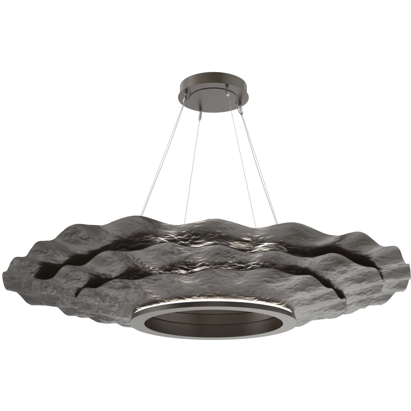 Delphine LED 61.4 inch Flat Bronze Chandelier Ceiling Light