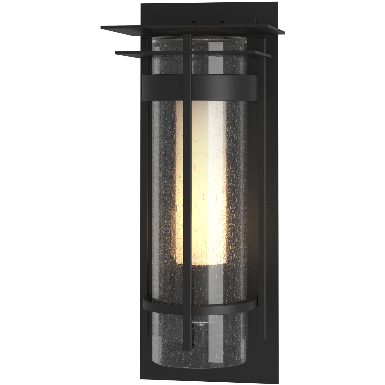Torch 1 Light 12.5 inch Coastal Black Outdoor Sconce, Small