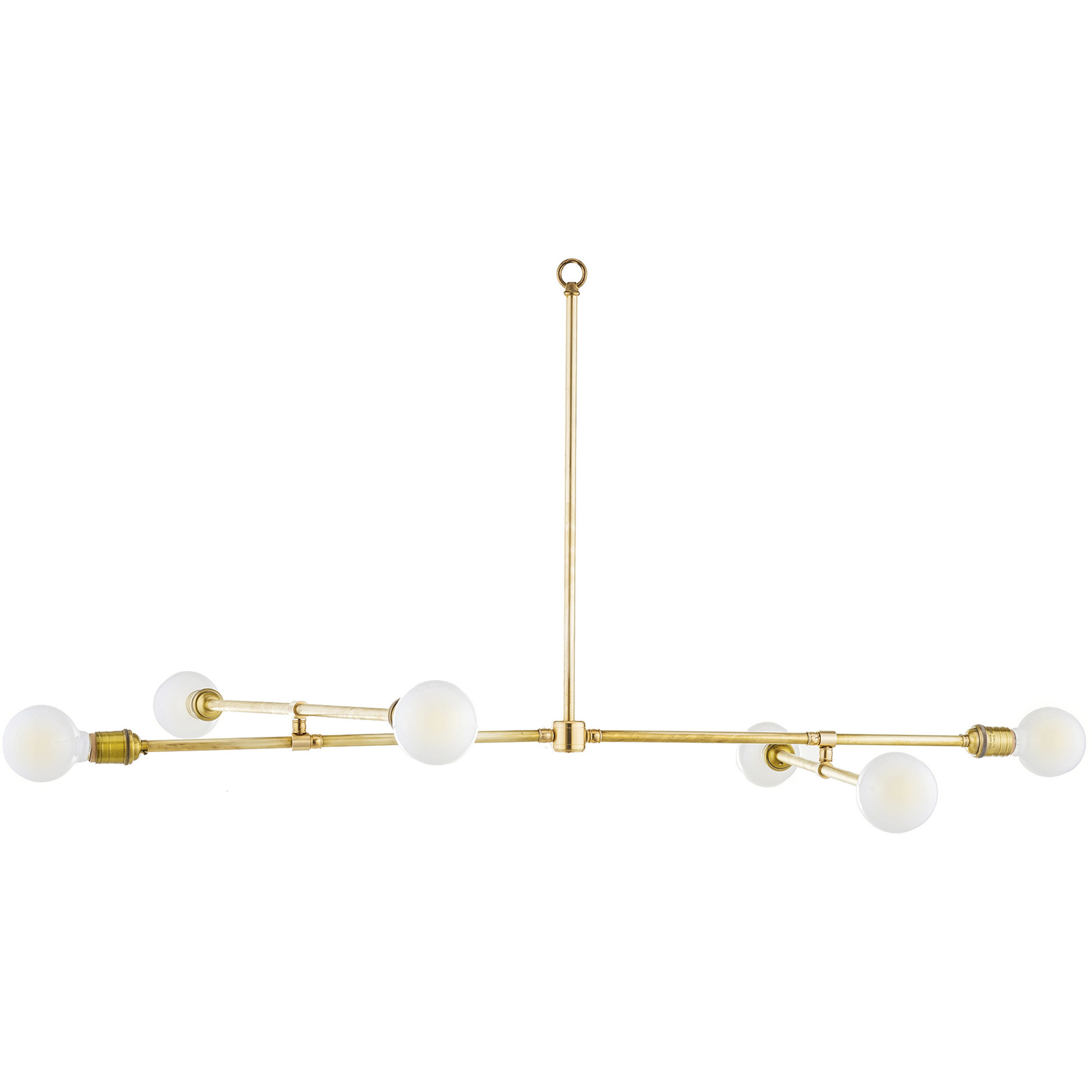Lowcountry 6 Light Raw Brass Chandelier Ceiling Light