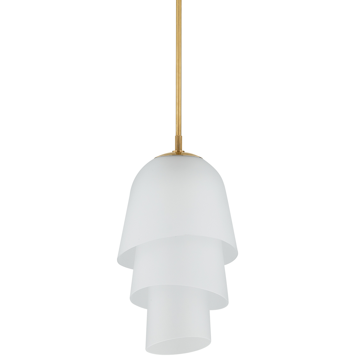 Hela 1 Light 13.75 inch Vintage Brass Pendant Ceiling Light