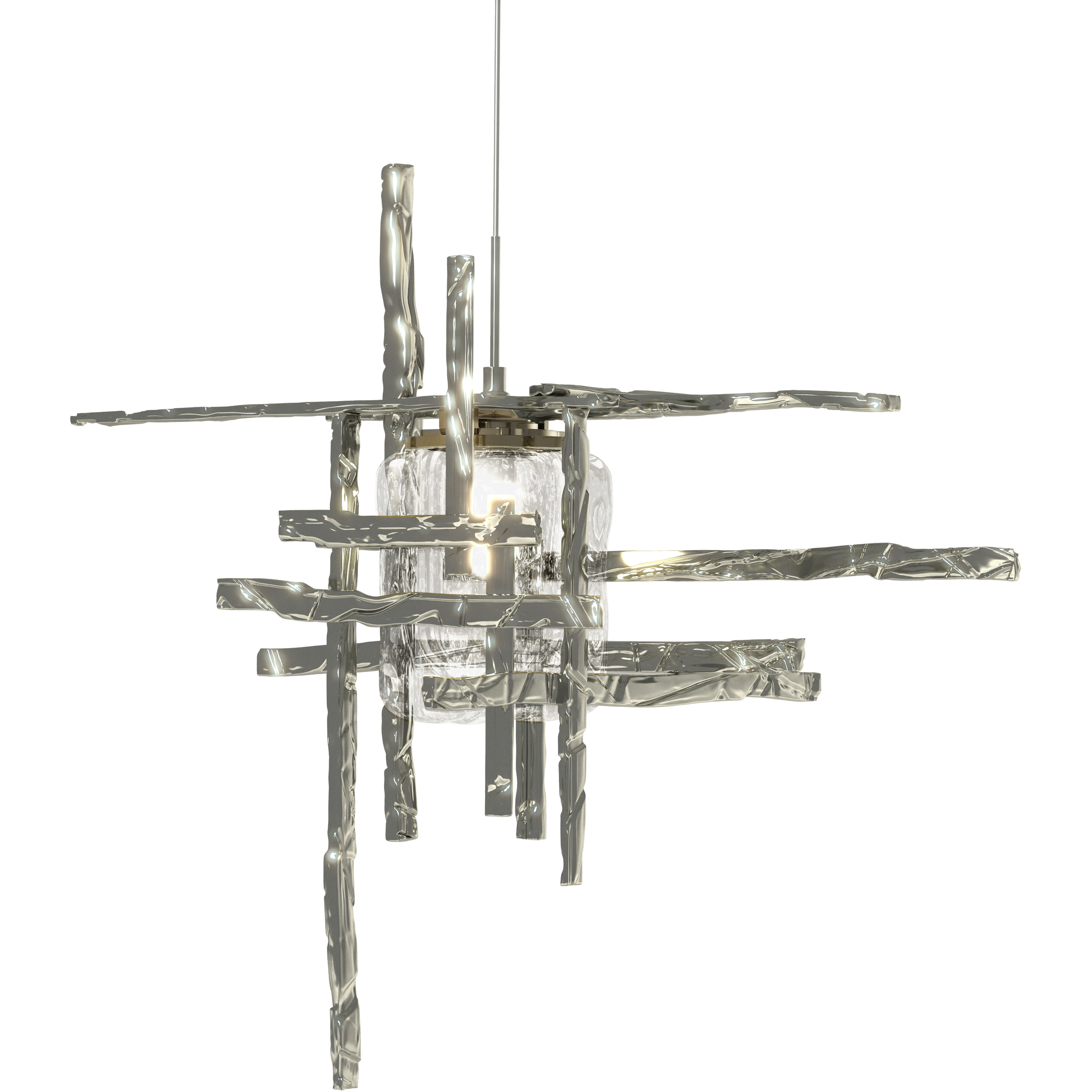 Tura 1 Light 16.4 inch Sterling Mini Pendant Ceiling Light