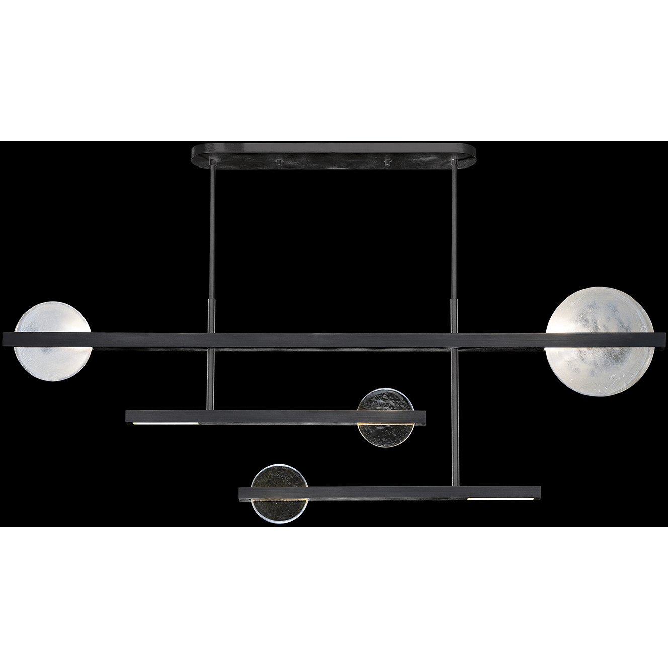 Selene 8 Light 66.5 inch Black Pendant Ceiling Light