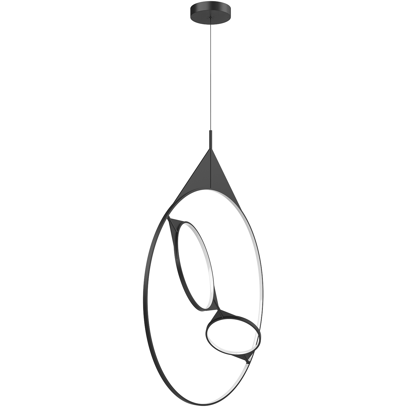 Serif LED 0.88 inch Black Pendant Ceiling Light
