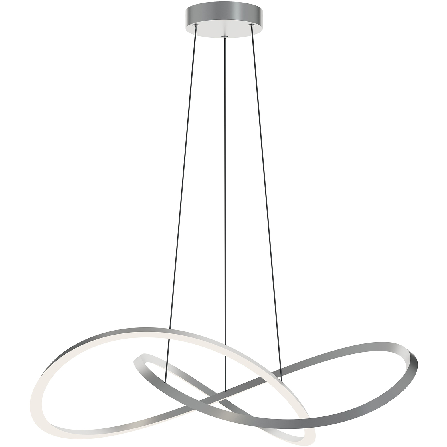 Celeste LED 31.5 inch Satin Nickel Pendant Ceiling Light in 32 in