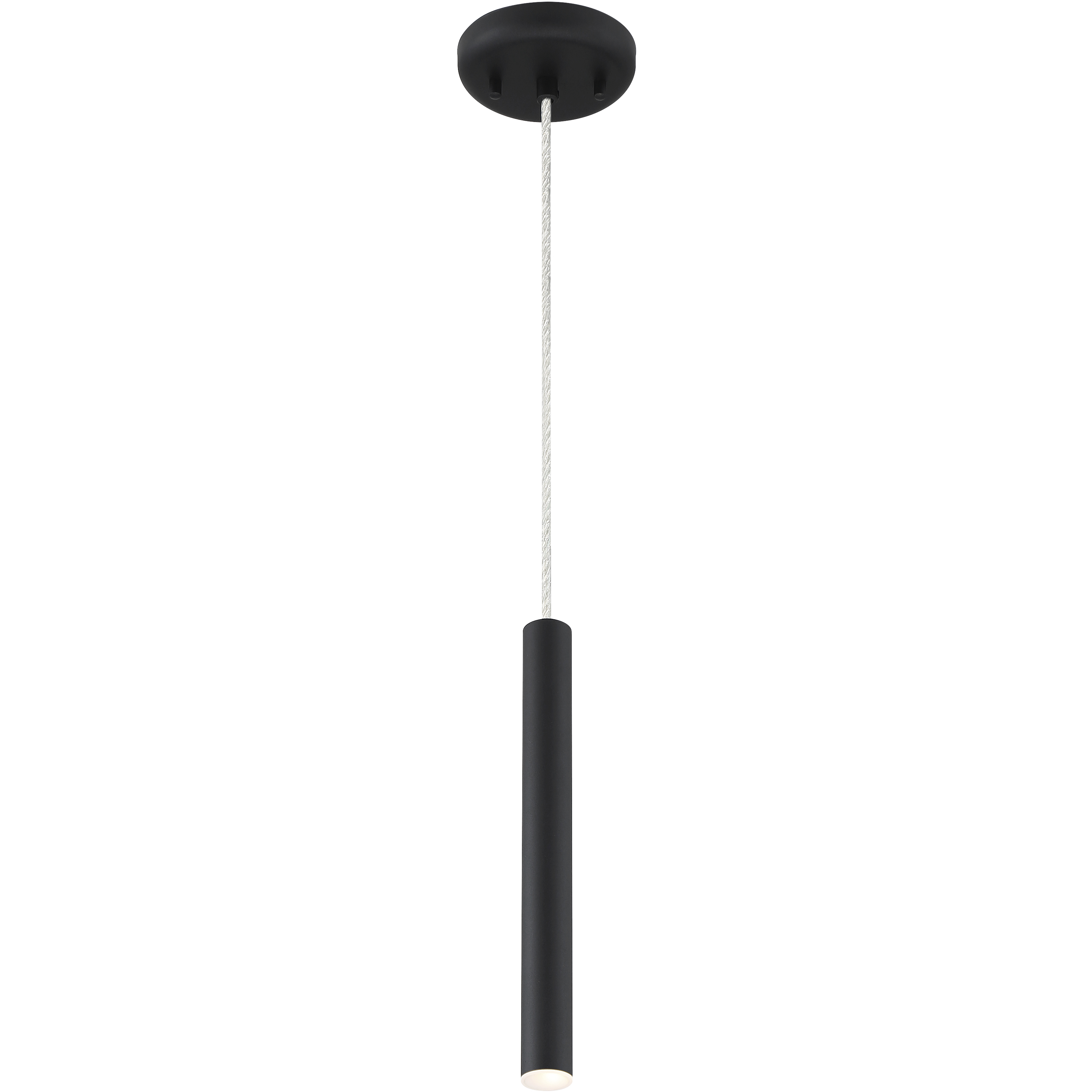Forest LED 4.75 inch Matte black Pendant Ceiling Light in Matt black Steel