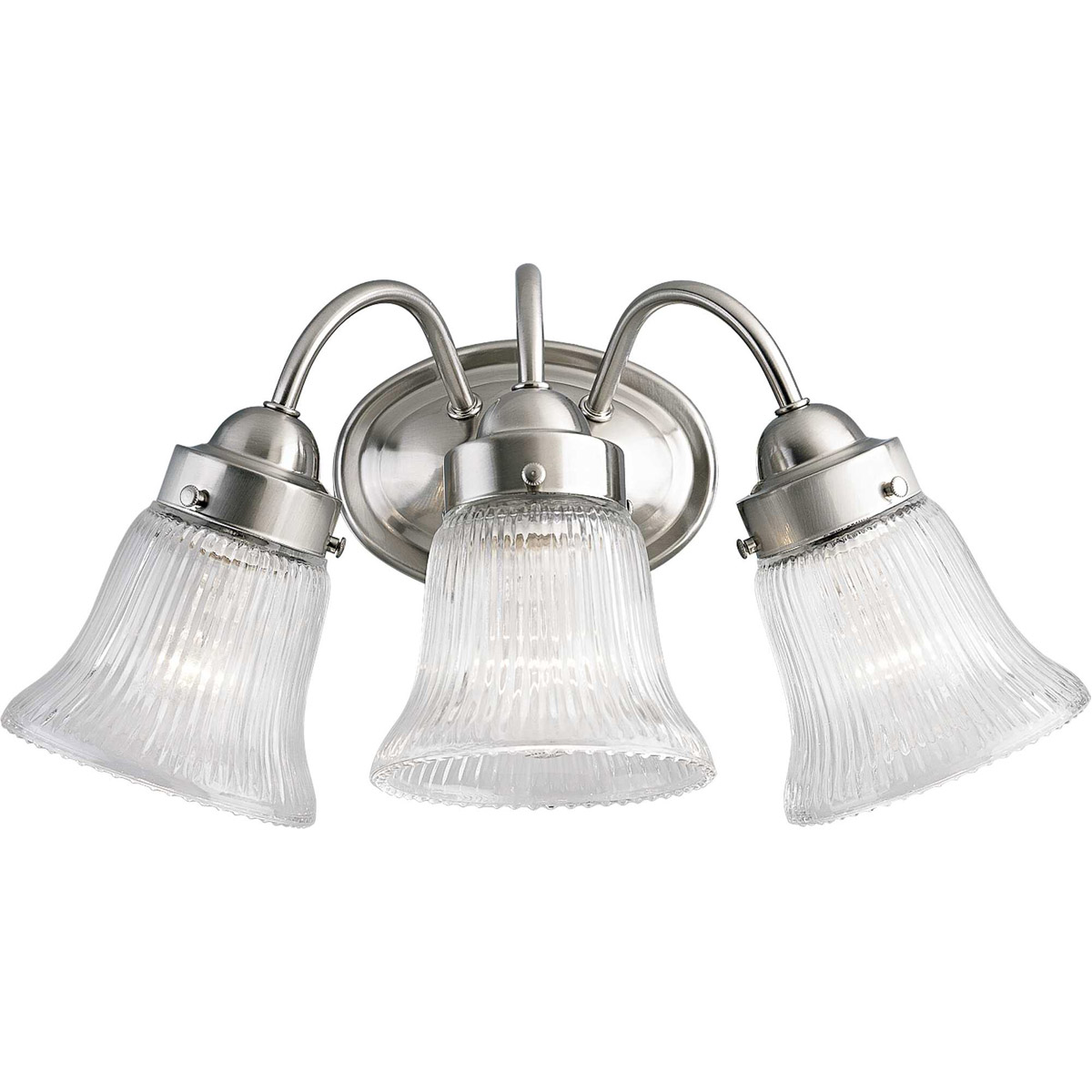 Clarence 3 Light 16.13 inch Brushed Nickel Bath Vanity Wall Light