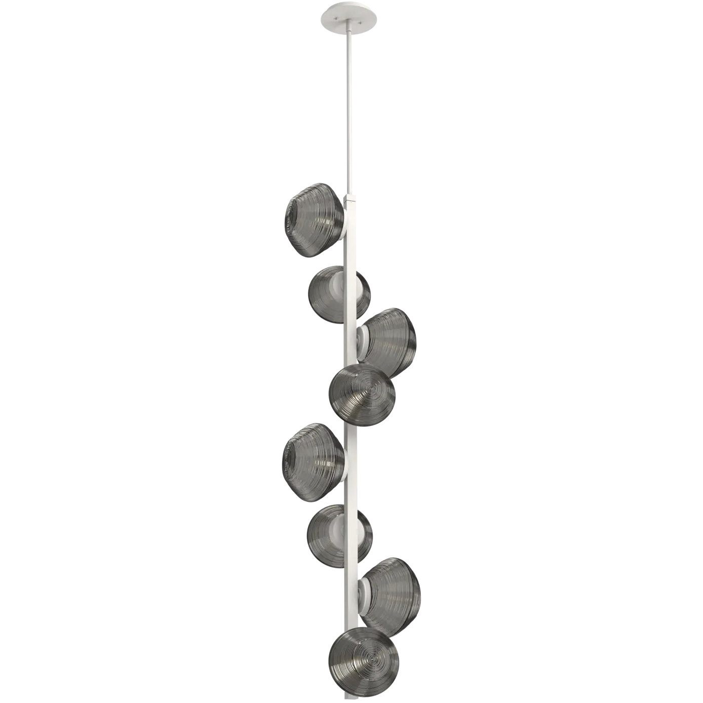 Mesa LED 13.3 inch Salt White Chandelier Ceiling Light, Twisted Vine