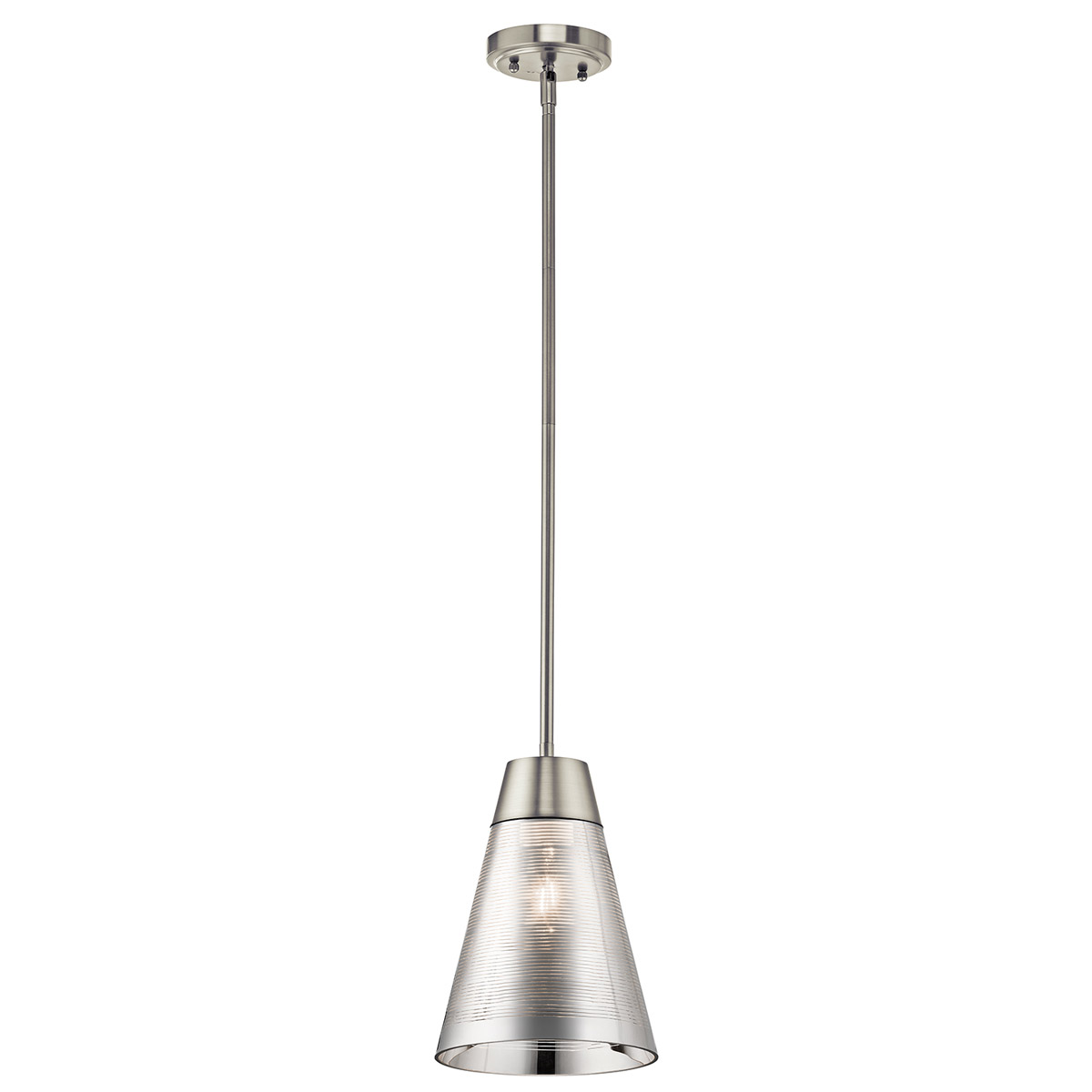 Rowland 1 Light 8 inch Brushed Nickel Mini Pendant Ceiling Light