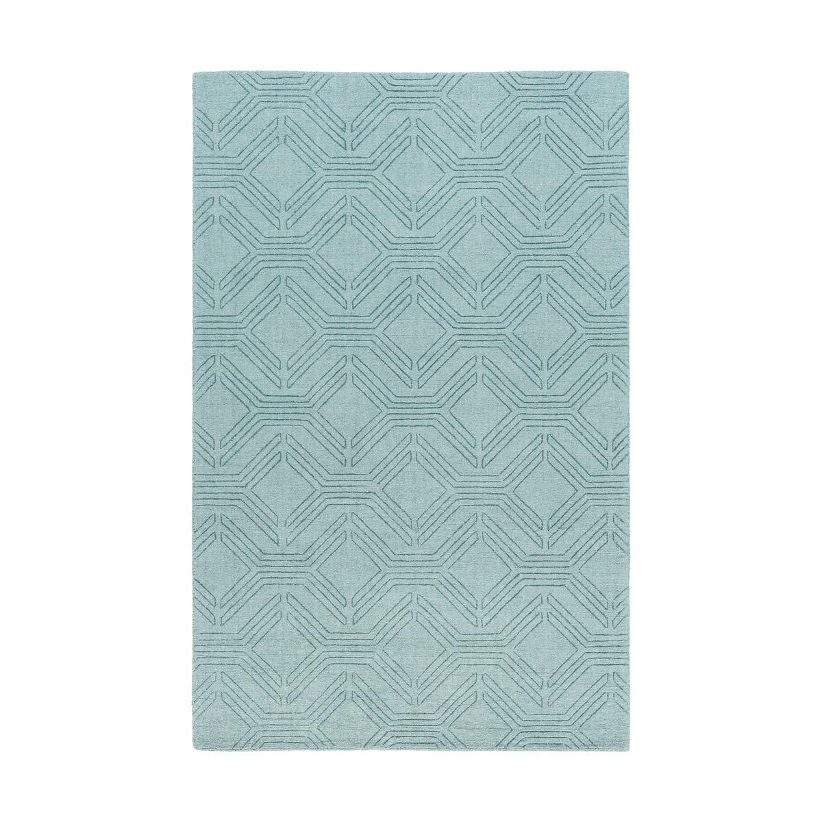 Ashlee 120 X 96 inch Blue Area Rug, Wool