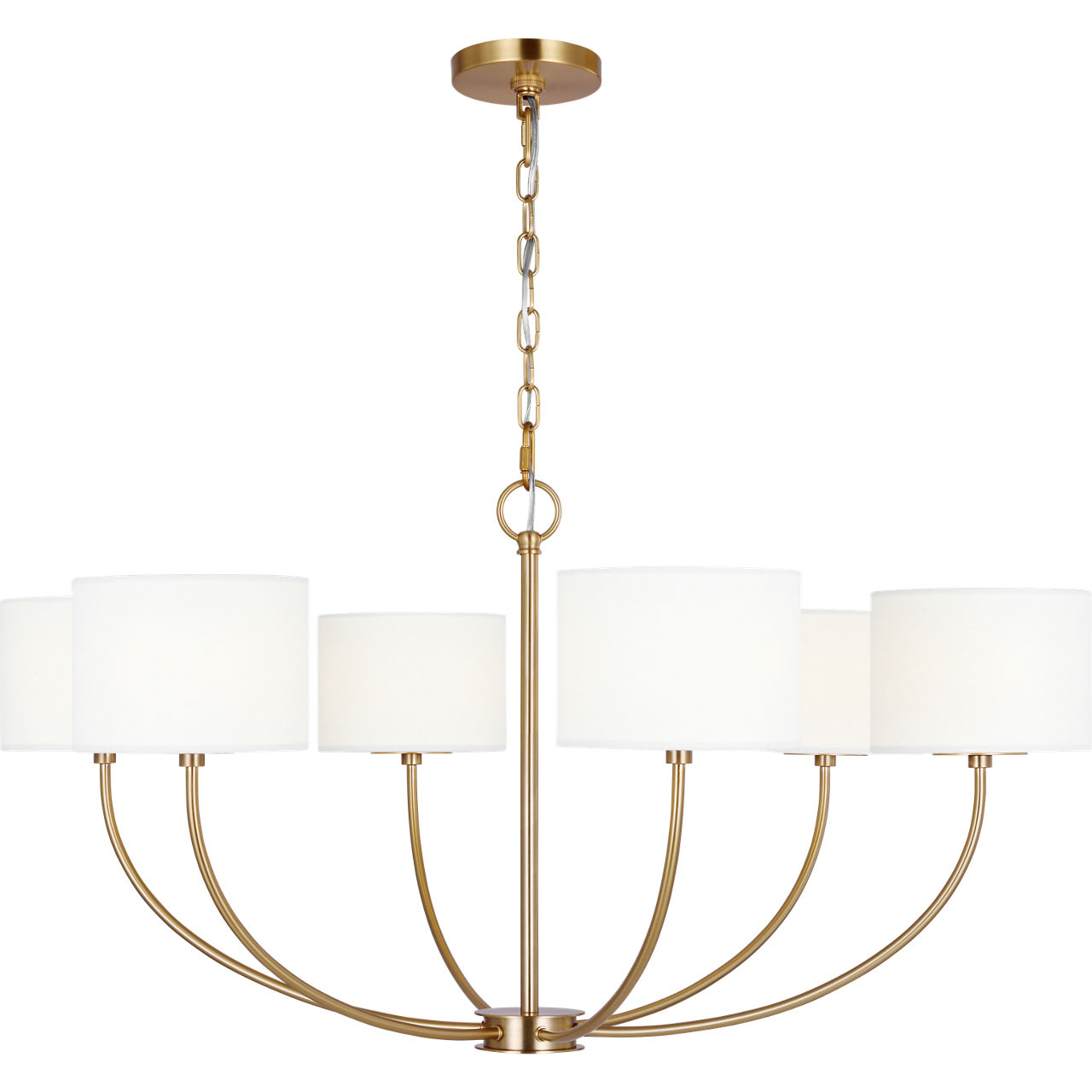 kate spade new york Sawyer 6 Light 36 inch Burnished Brass Chandelier Ceiling Light