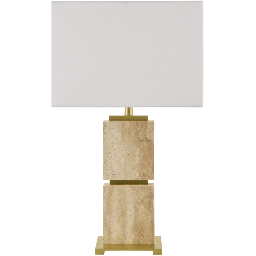 Ponta 28 inch 100 watt Plated and Natural Accent Table Lamp Portable Light