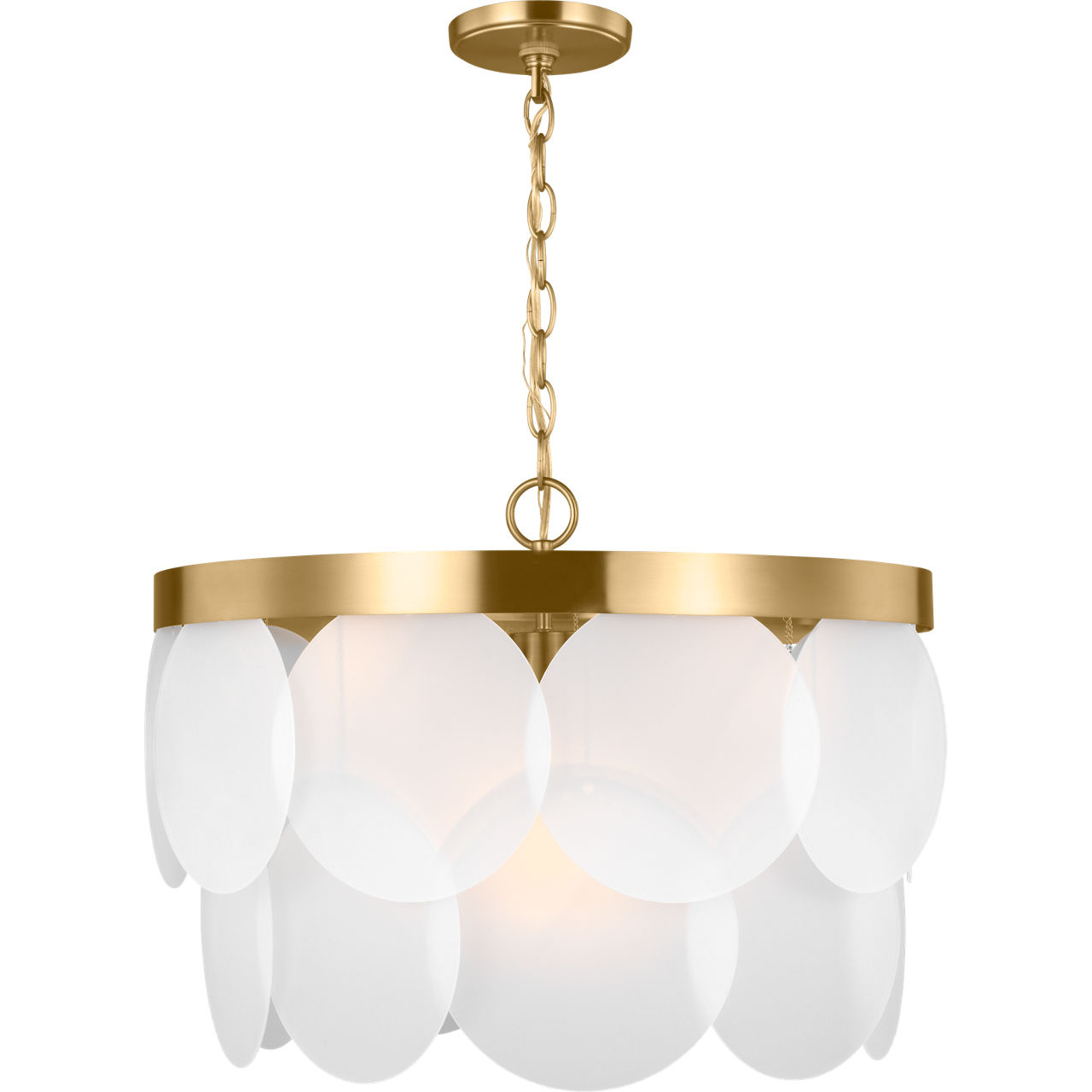 Sean Lavin Mellita 6 Light 21 inch Satin Brass Pendant Ceiling Light