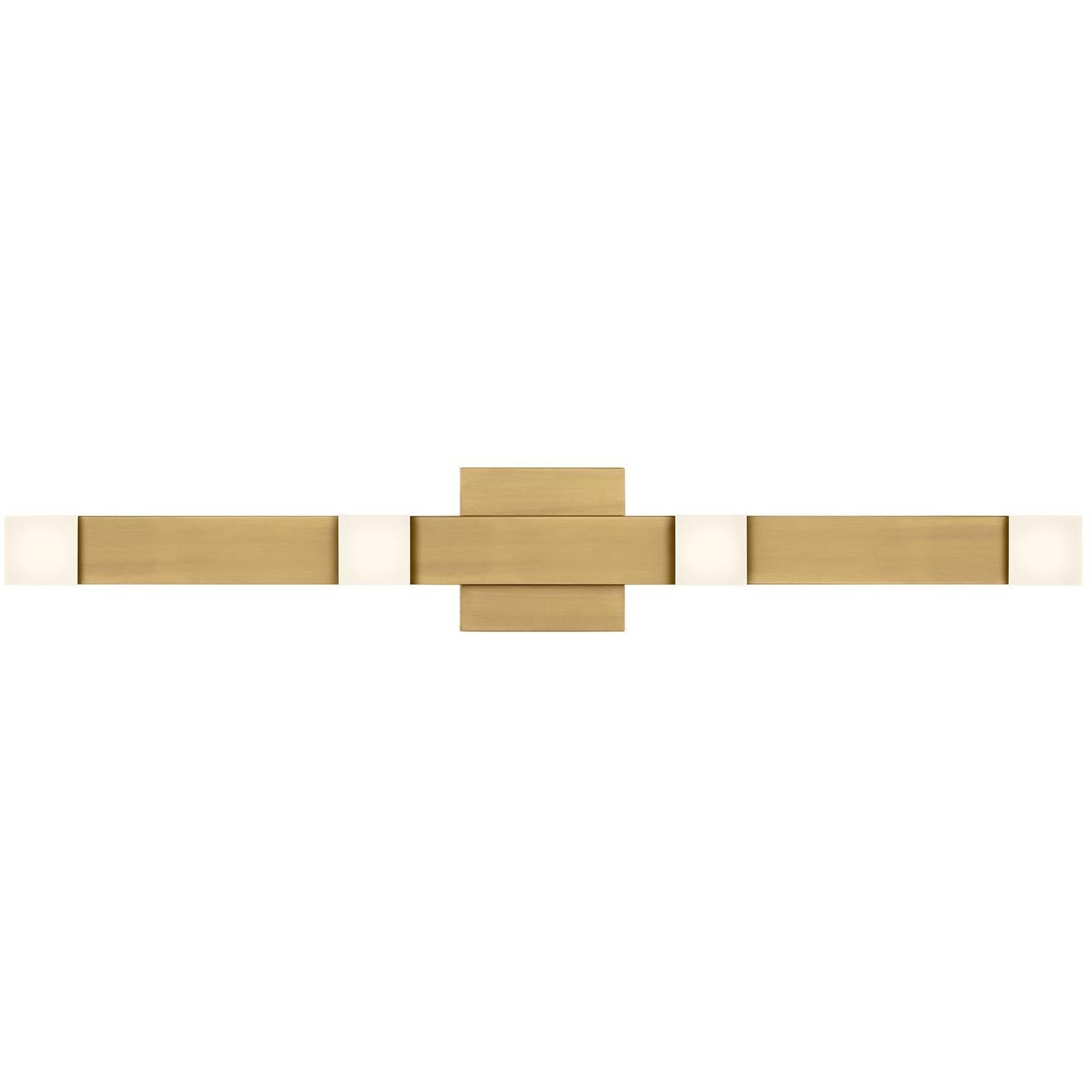 Drew & Jonathan Scott Brander LED 30.38 inch Satin Brass Vanity Light Wall Light