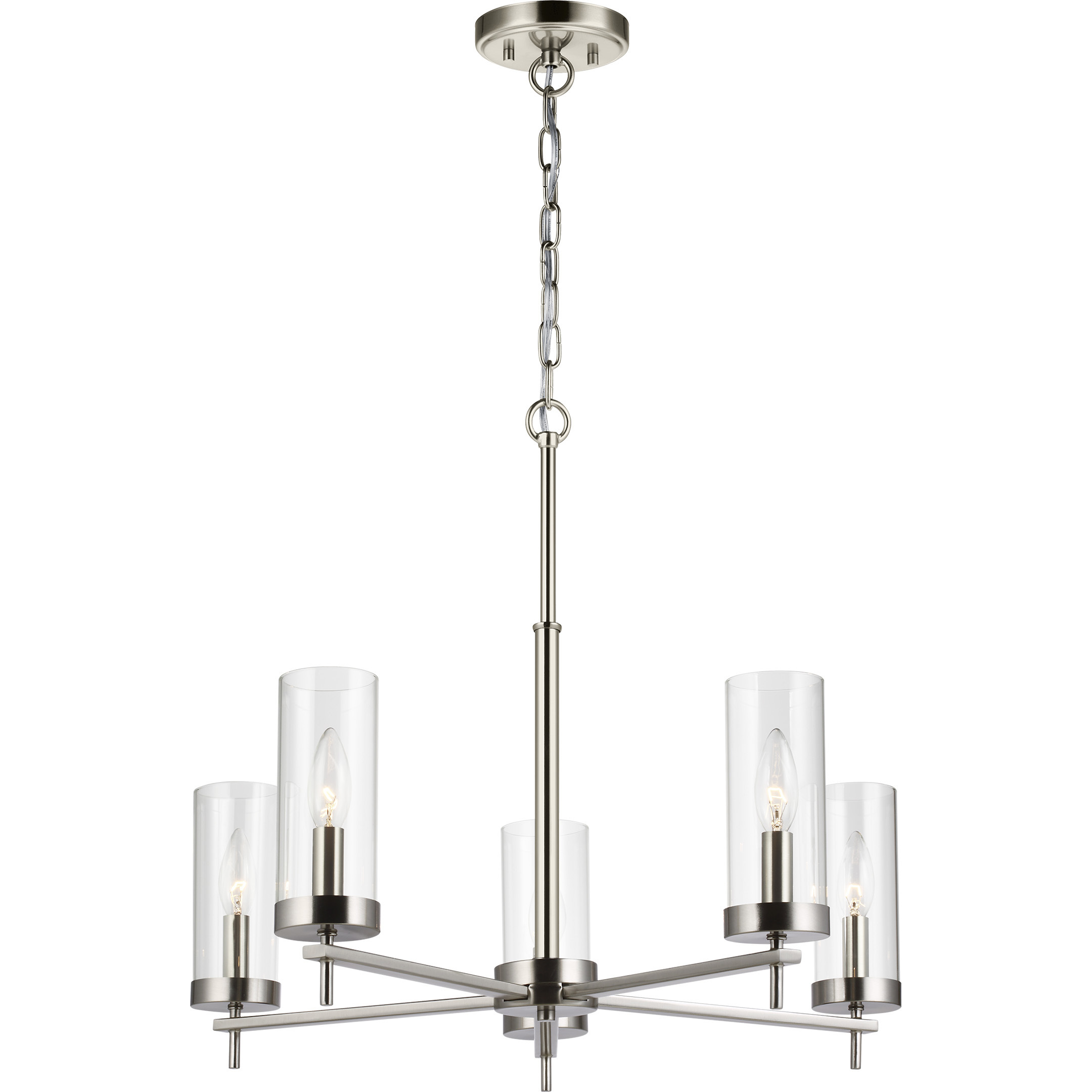Sean Lavin Zire 5 Light 26 inch Brushed Nickel Chandelier Ceiling Light
