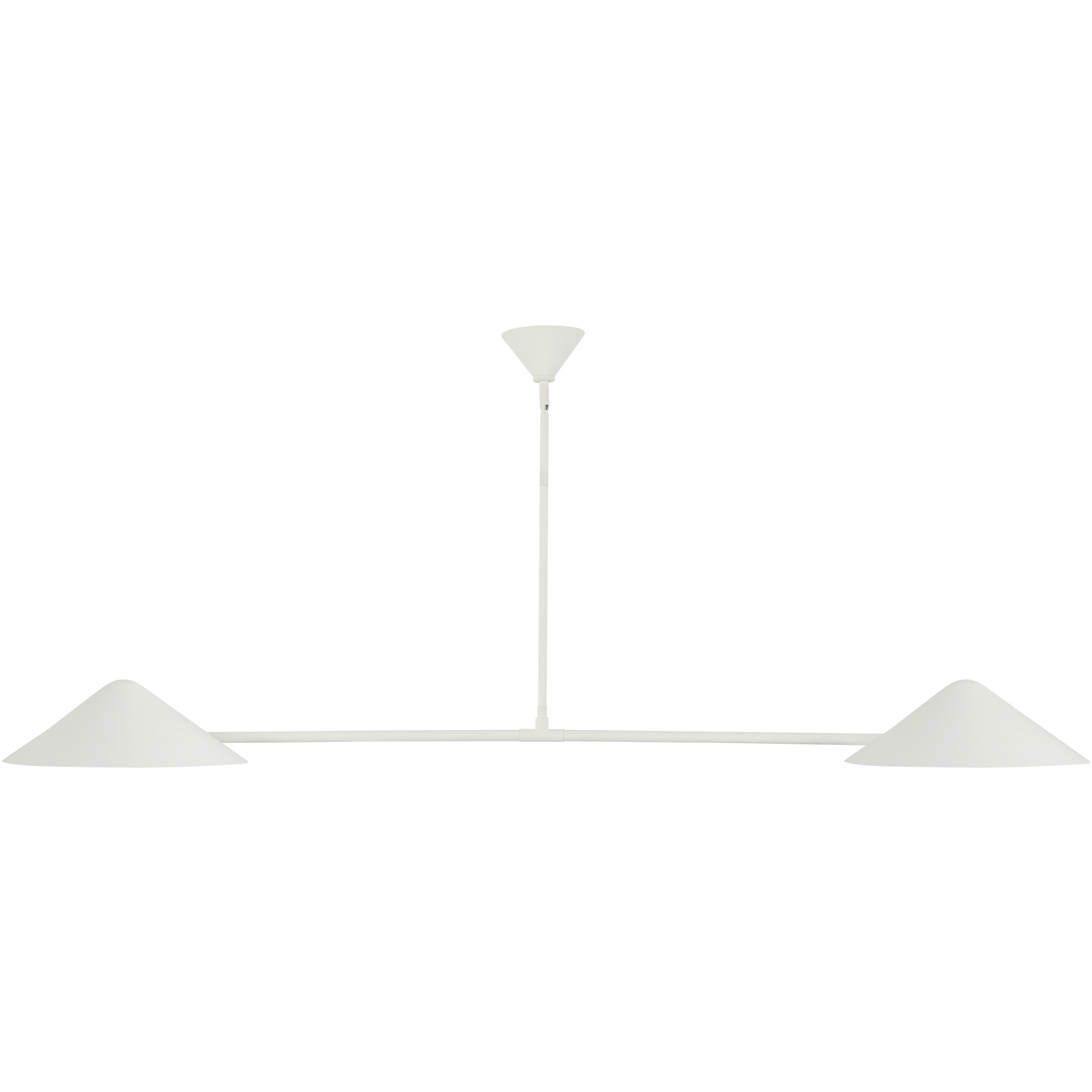 Alora Mood Ashford 2 Light 57.5 inch Antique White Linear Pendant Ceiling Light