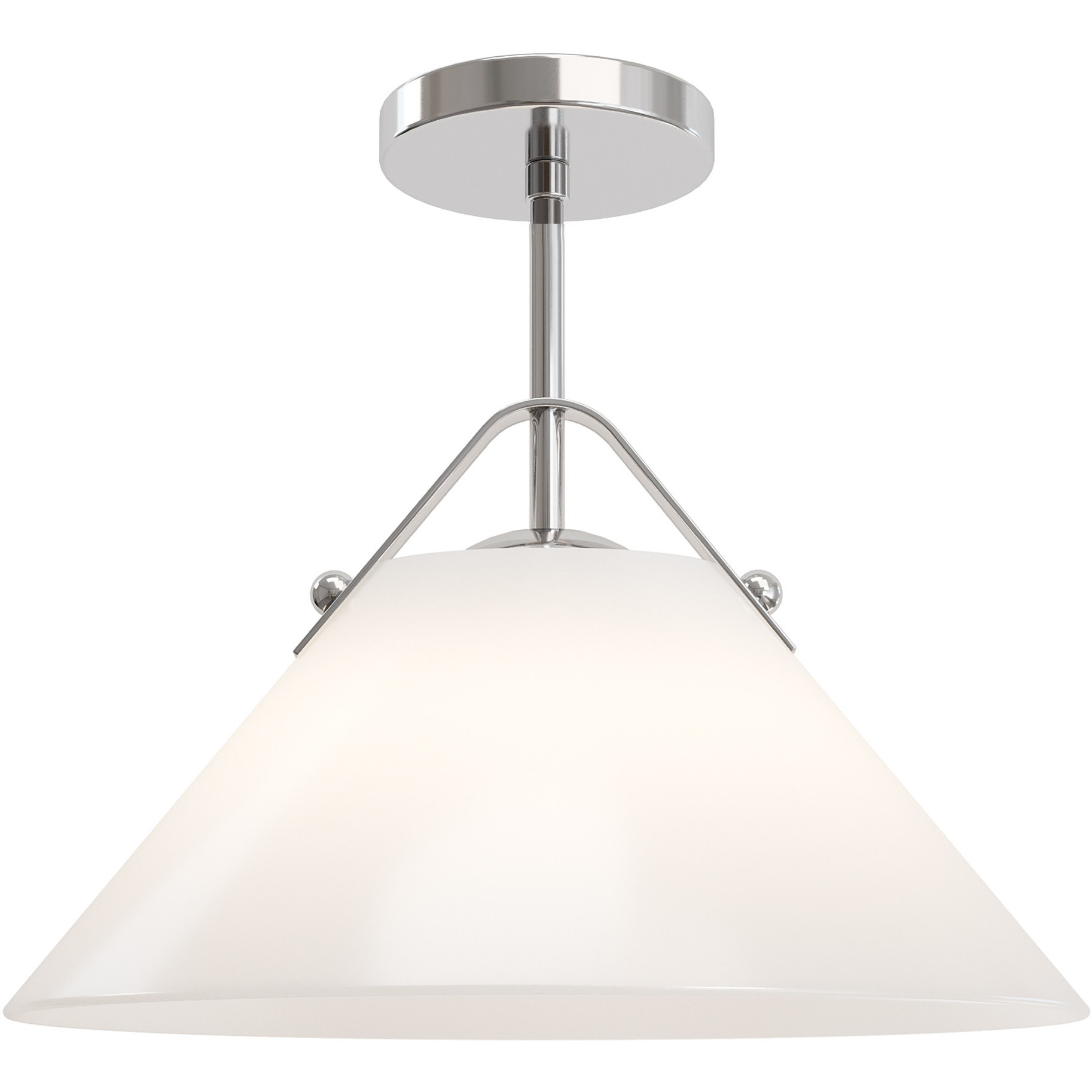 Bronwen 1 Light 19 inch Polished Nickel Pendant Ceiling Light