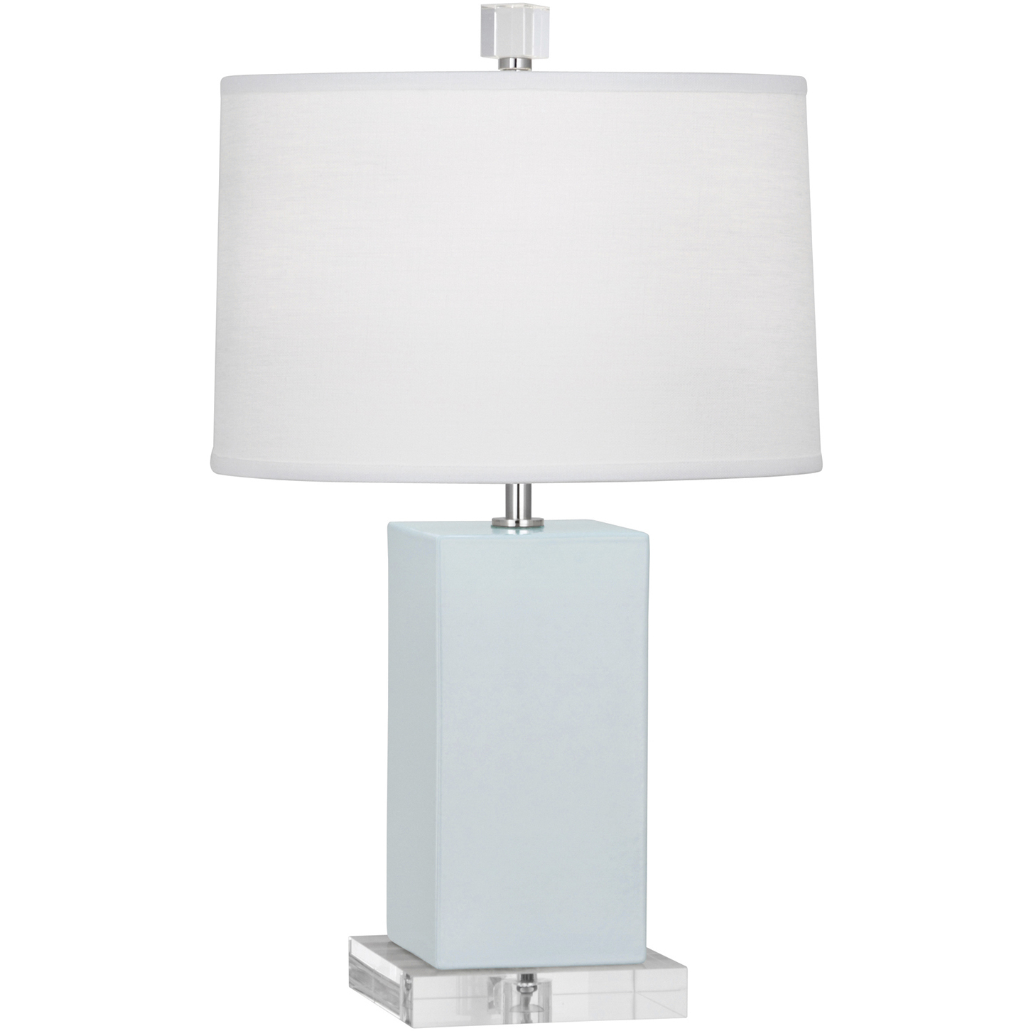 Small Harvey 19.13 inch 60 watt Baby Blue Accent Lamp Portable Light