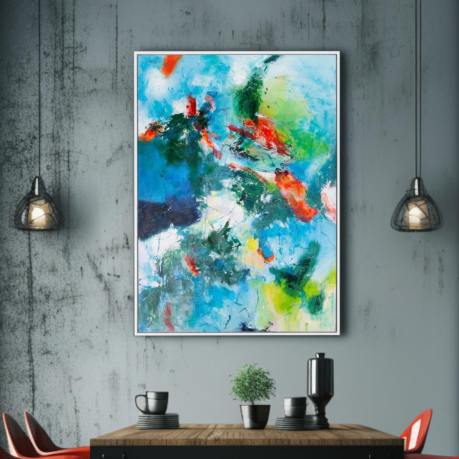 Jubilee 61.75 X 41.75 inch Hand Painted Canvas