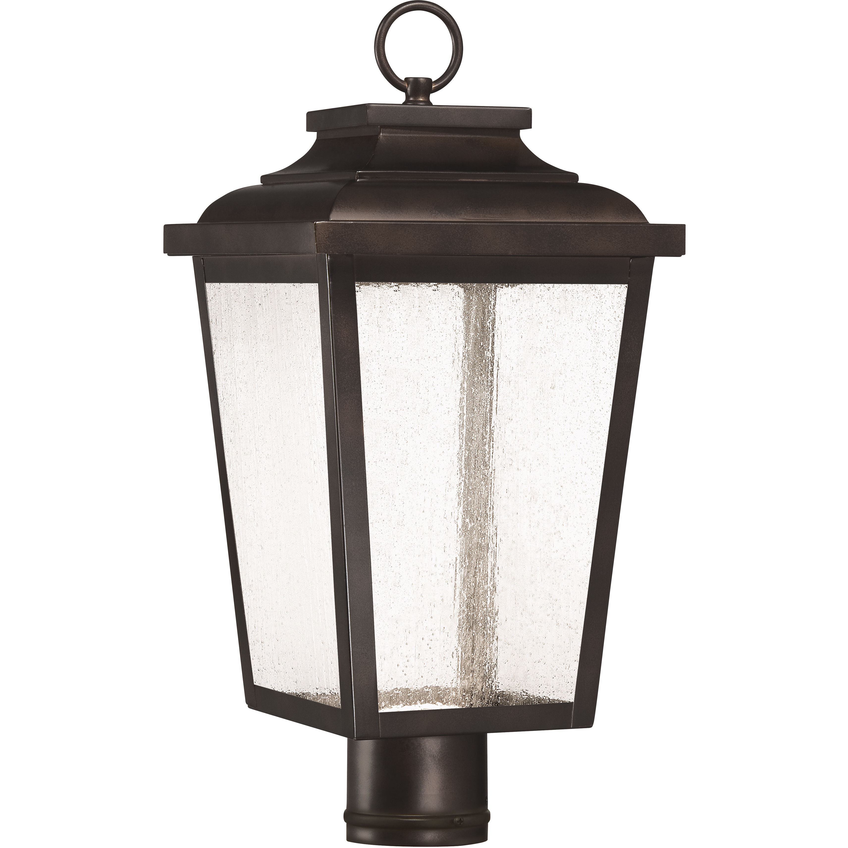Irvington Manor LED 18 inch Chelesa Bronze Outdoor Post Mount Lantern, Great Outdoors